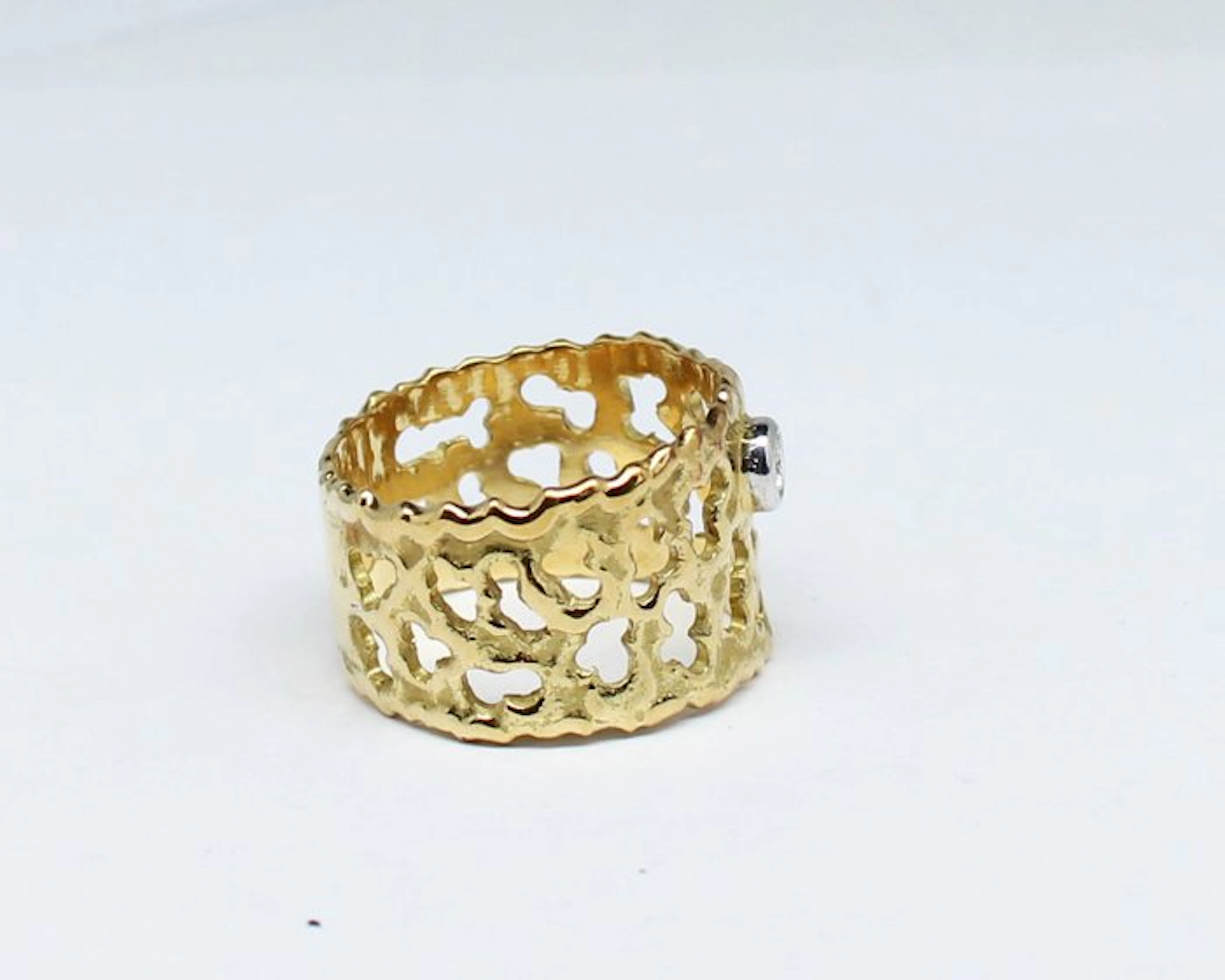 No reserve price - Ring - 18 kt. Yellow gold Diamond (Natural)