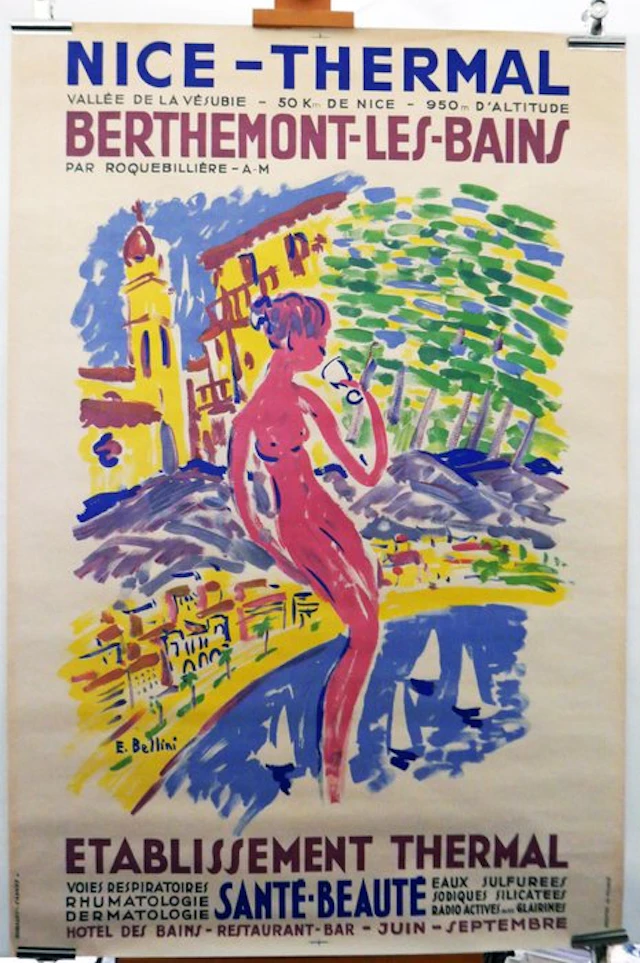 Emmanuel Bellini - Nice -Thermal / Berthemont-les-bains - 1950s