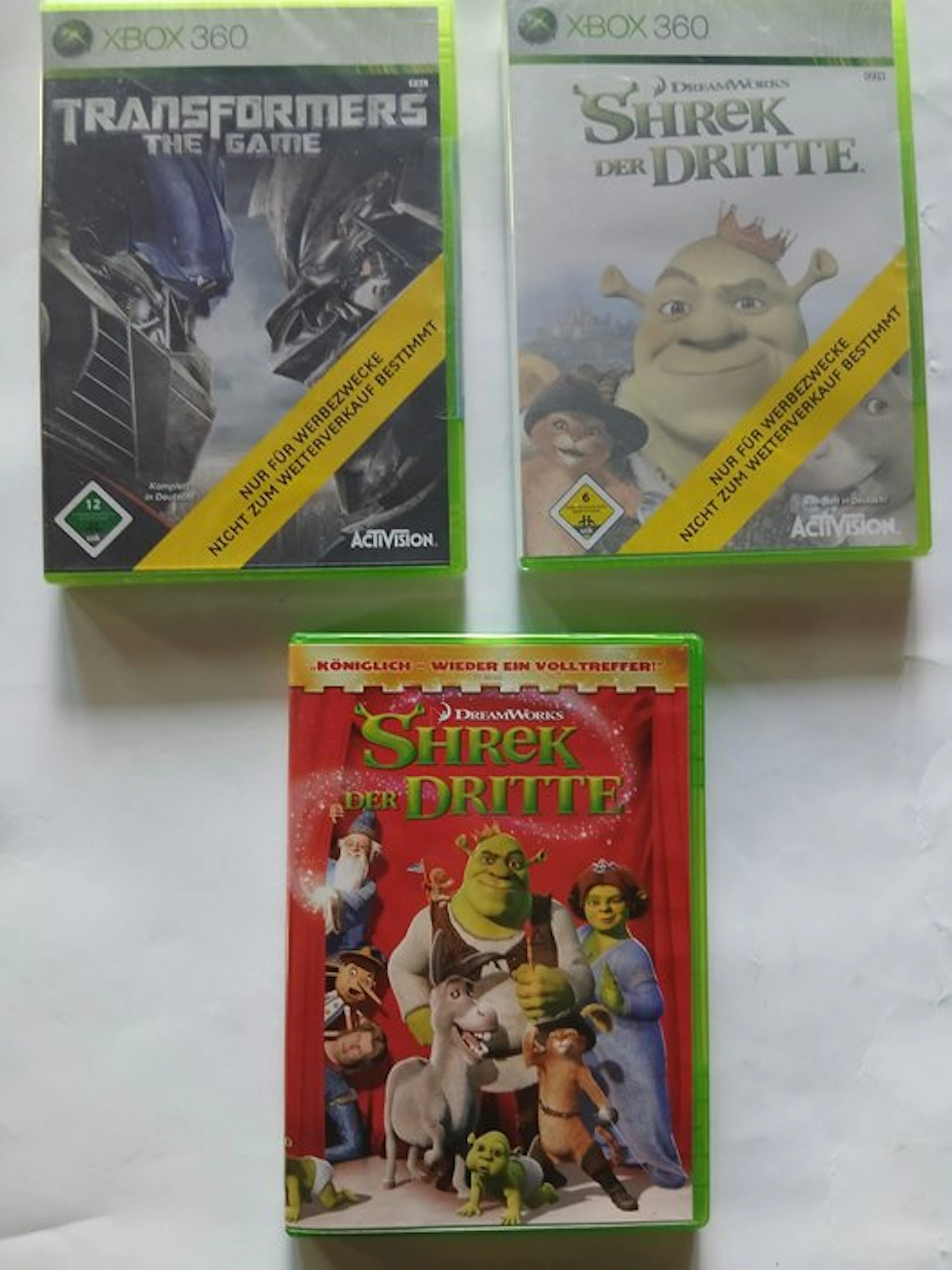 Microsoft - Xbox 360 - Transformers The Game; Shrek der...