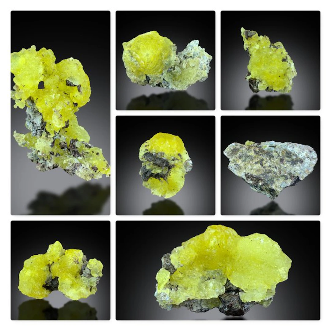 Natural Brucite Mineral Specimen Collection – Bright...