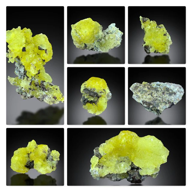 Natural Brucite Mineral Specimen Collection – Bright...