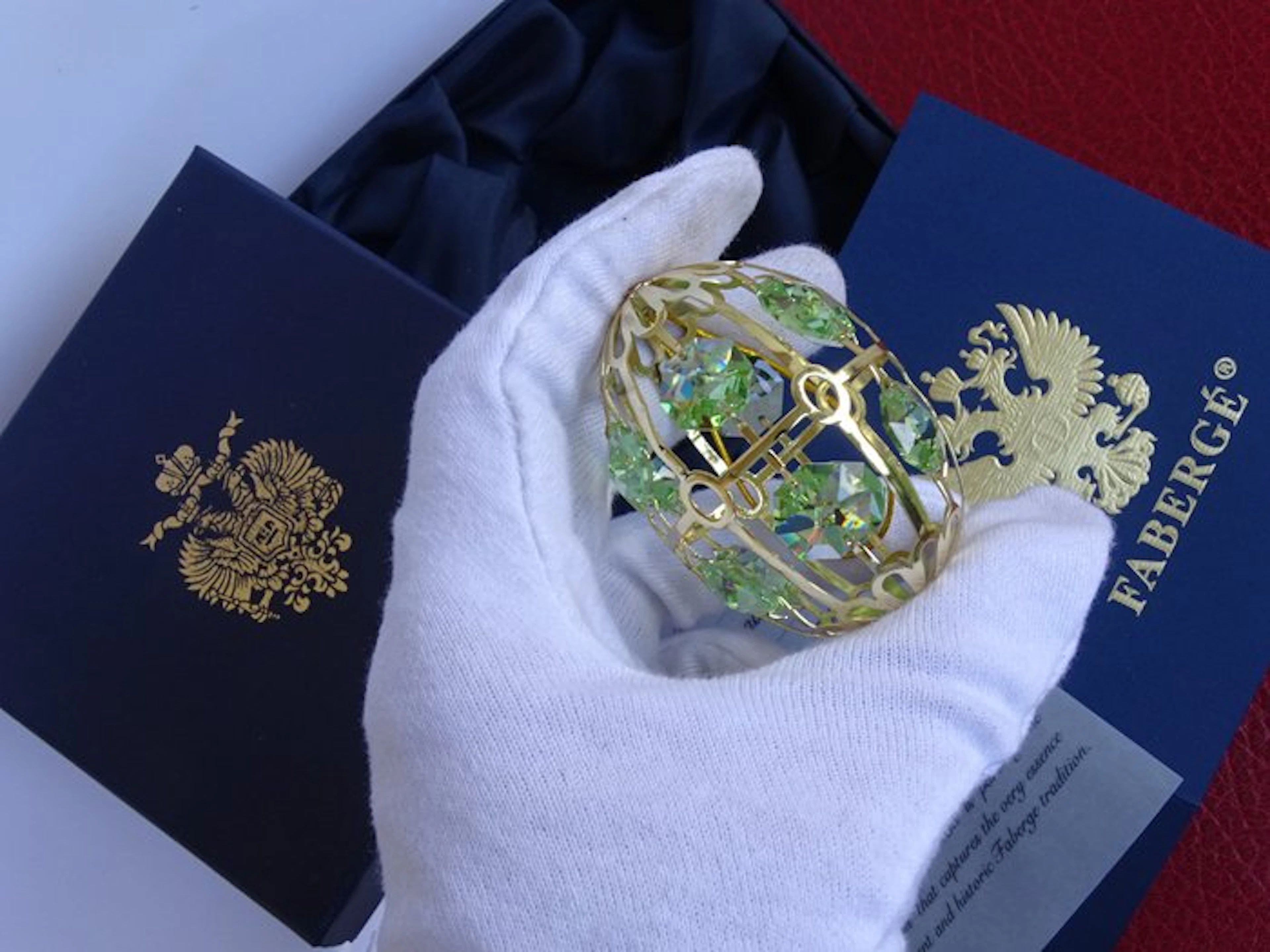 Figure - Fabergé style - Crystal Palace Imperial ornament...