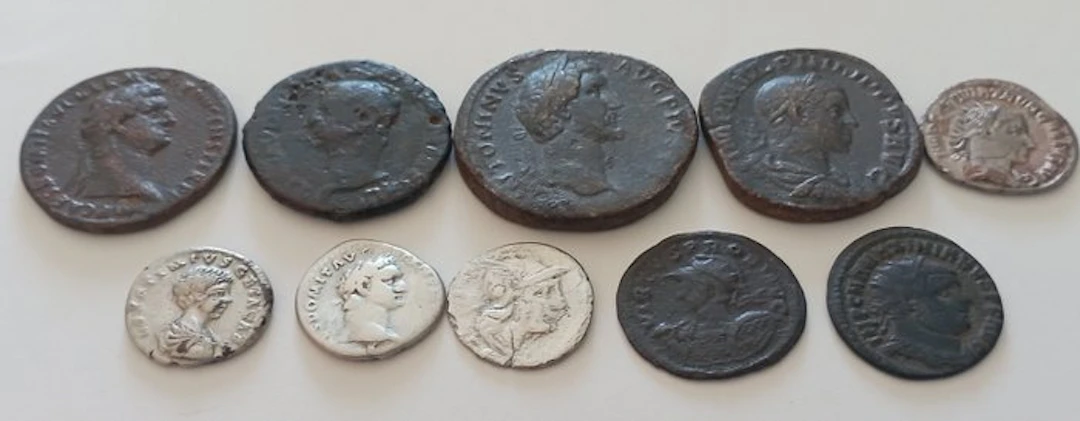 Roman Empire, Roman Republic Lot of 10 coi Dal 189 a. C. al 350 d. C.