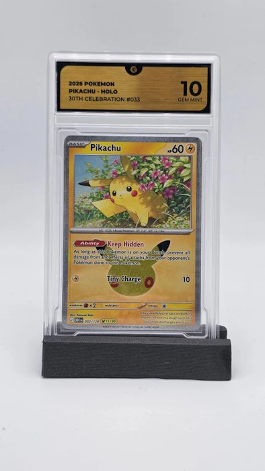 Pokémon - 1 Graded card - Pikachu 033 Holo - GG 10 - Mega Evolution