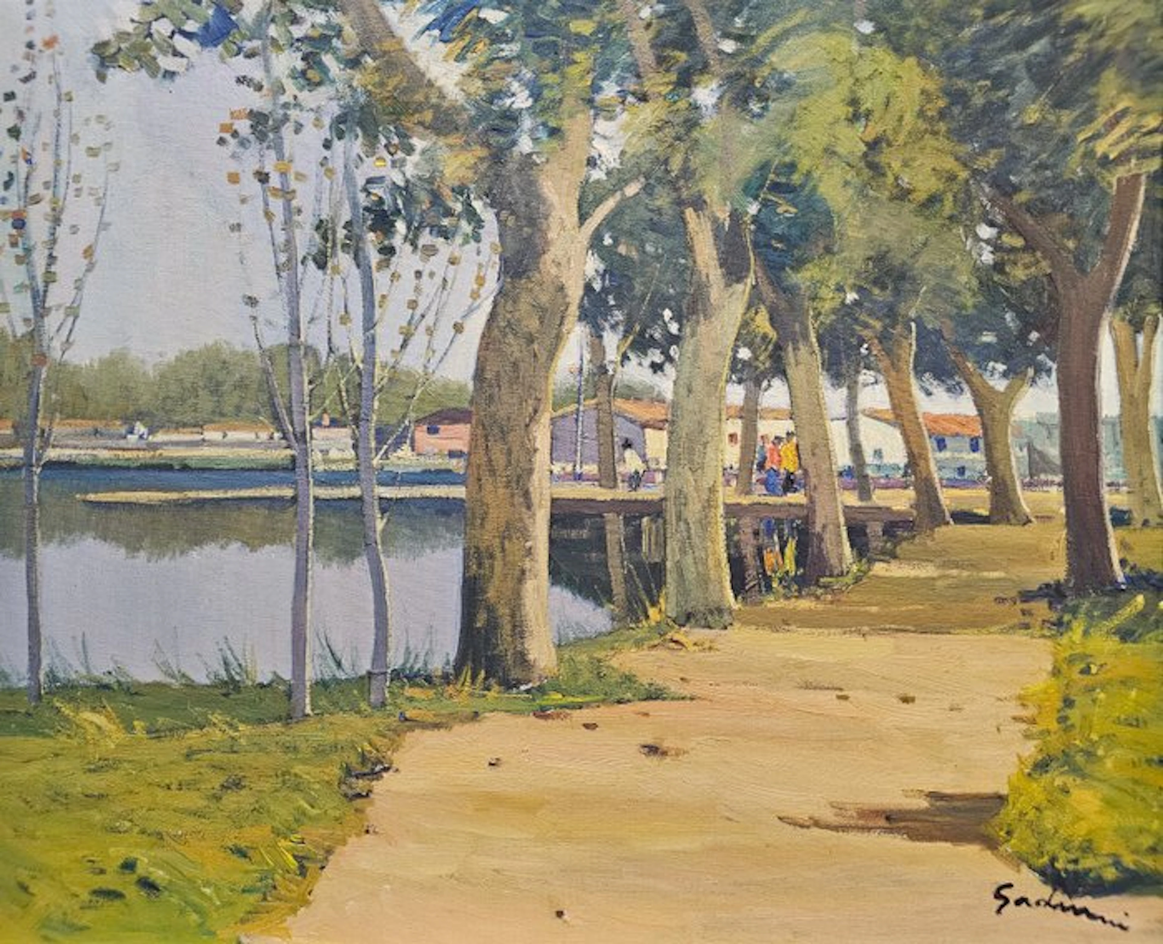 Antonio Sadurní (1927–2014) - Walk along Lake Banyoles