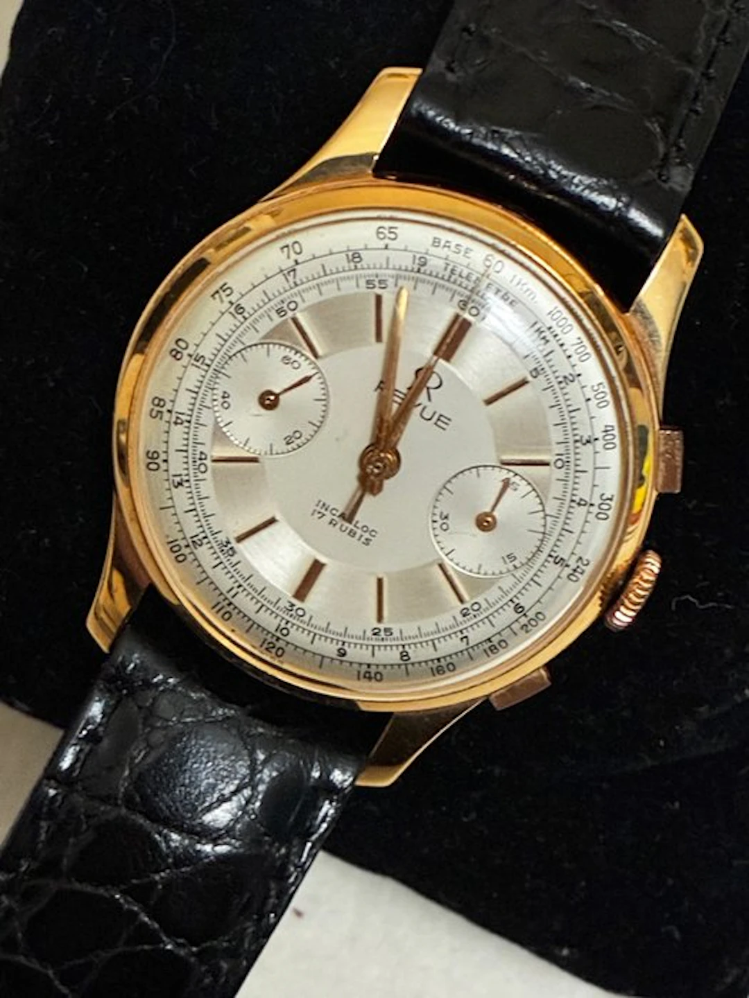 Revue - Classic Chronograph - Cronografo 18K gold - Unisex - 1951
