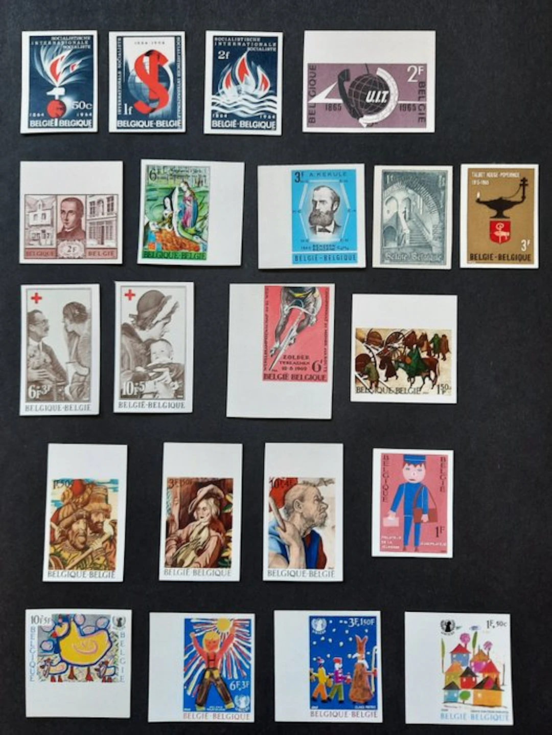 Belgium - Belgium's unseeded selection between 1964 and 1969