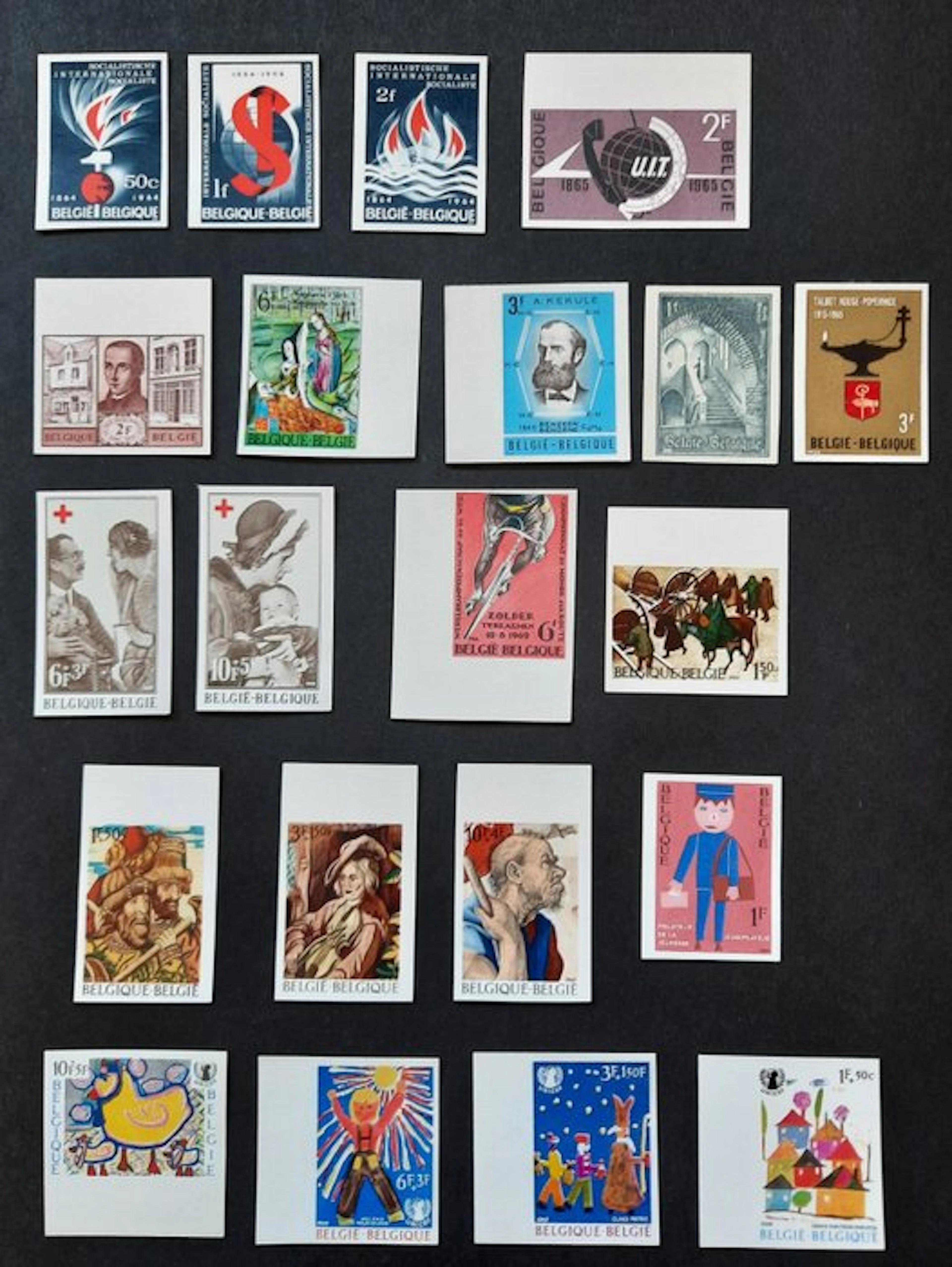 Belgium - Belgium's unseeded selection between 1964 and 1969