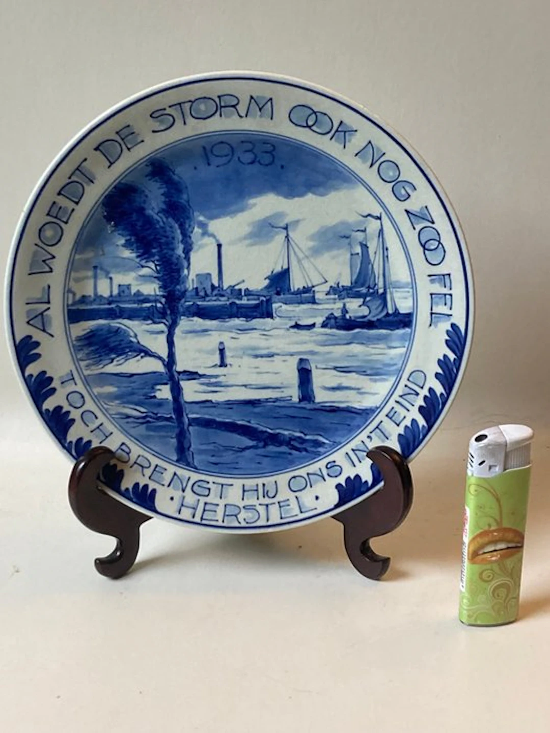 De Porceleyne Fles, Delft - Wall plate - Pottery - Crisis recovery 1933