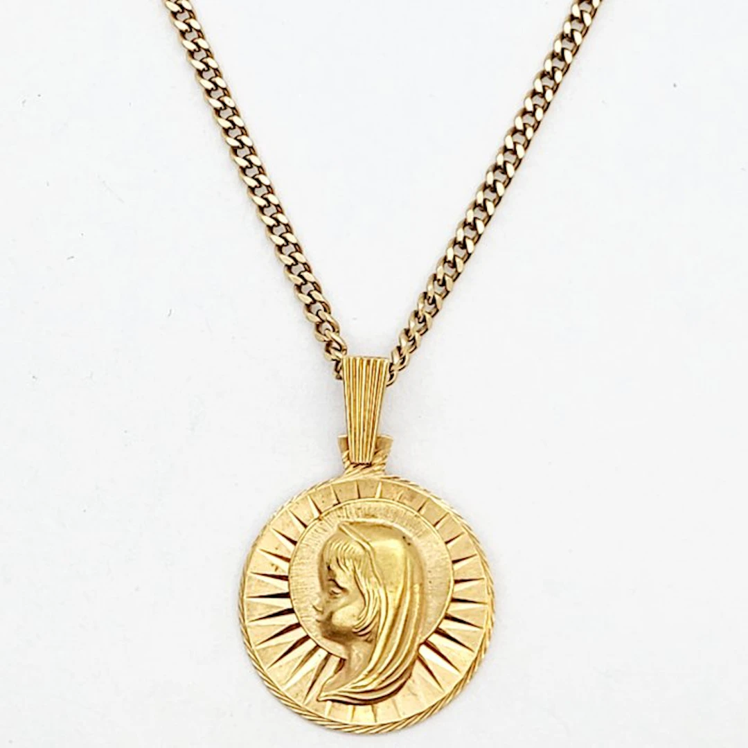 Necklace with pendant - 18 kt. Yellow gold - 10k