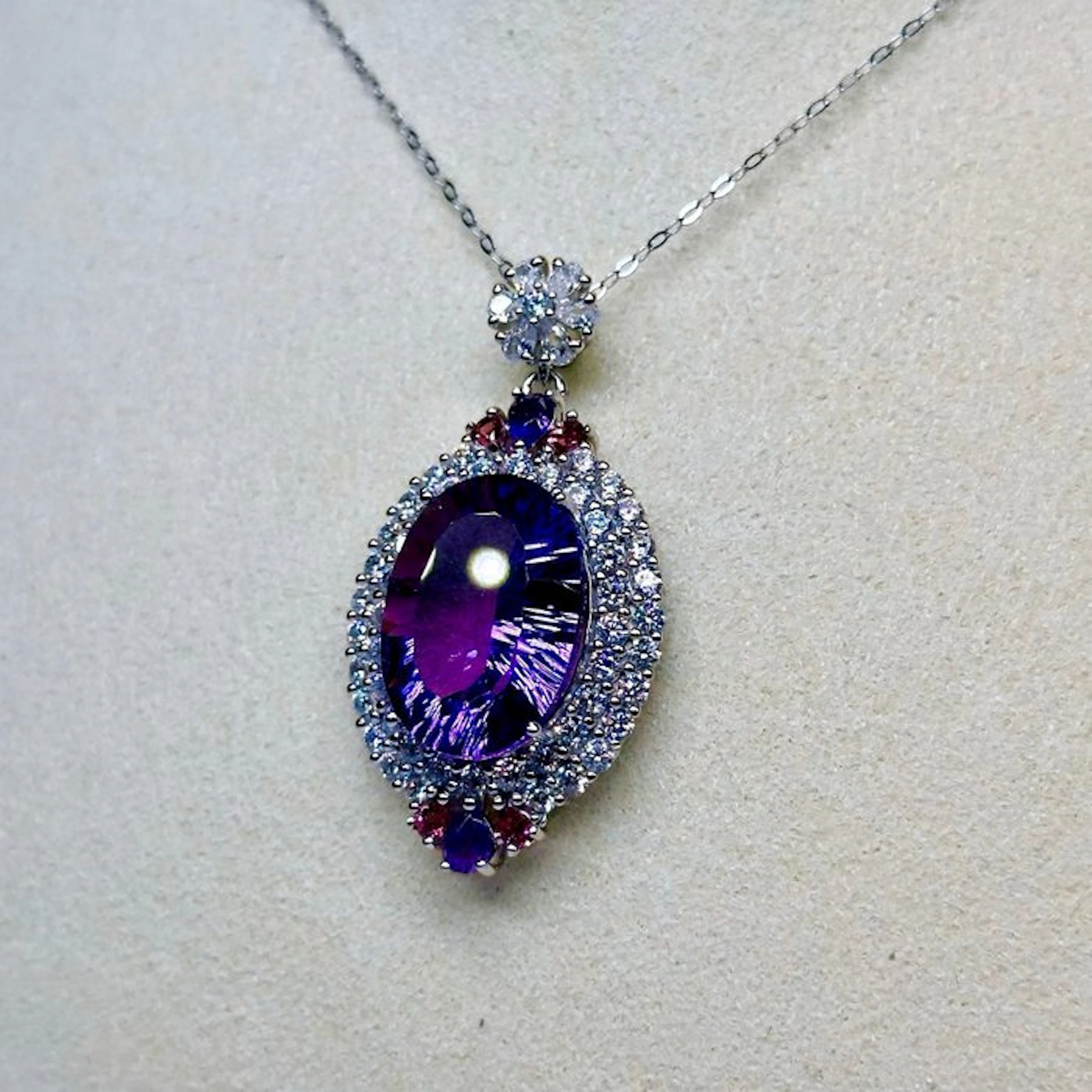 No reserve price - Necklace 18K Gold Plated 925 Sterling...