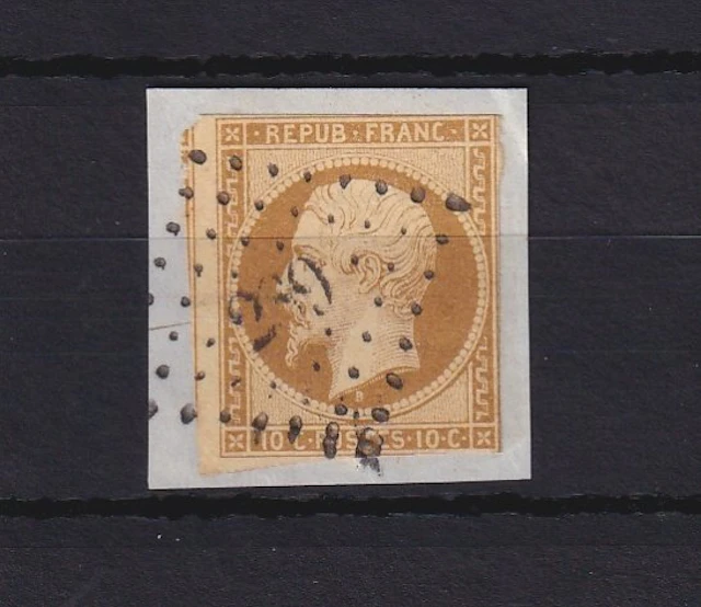 France 1852 - côte 950€, 10ct bistre brun - Yvert n°9a