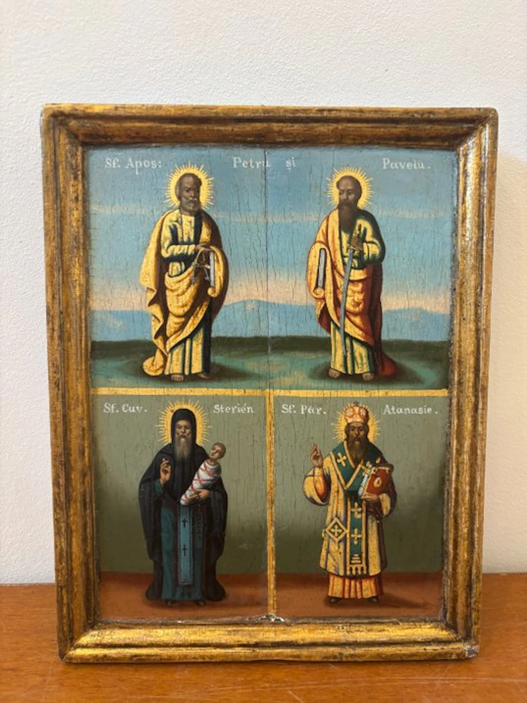 Icon - Four saints - Wood