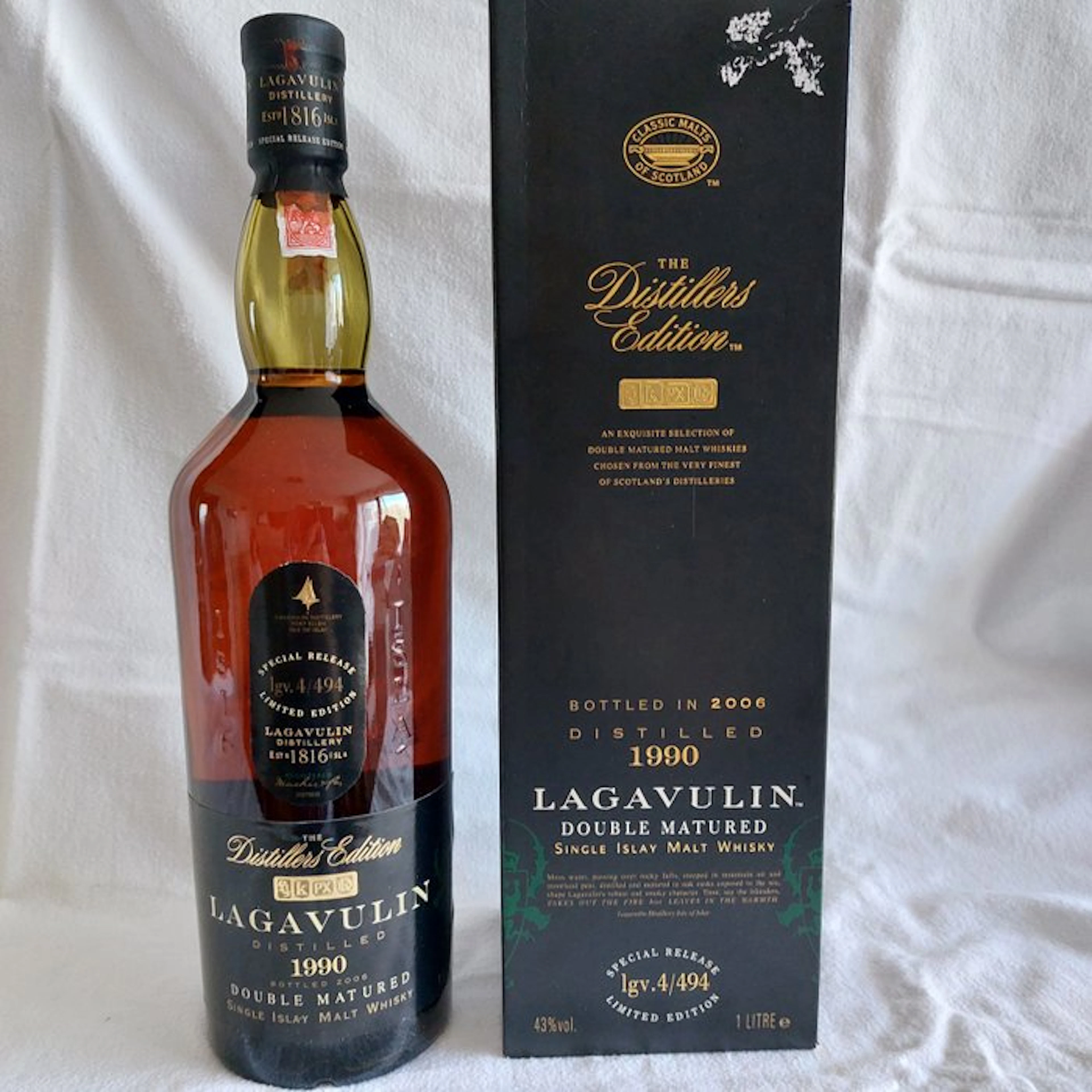 Lagavulin 1990 The Distillers Edition - b. 2006 - 1 Litre