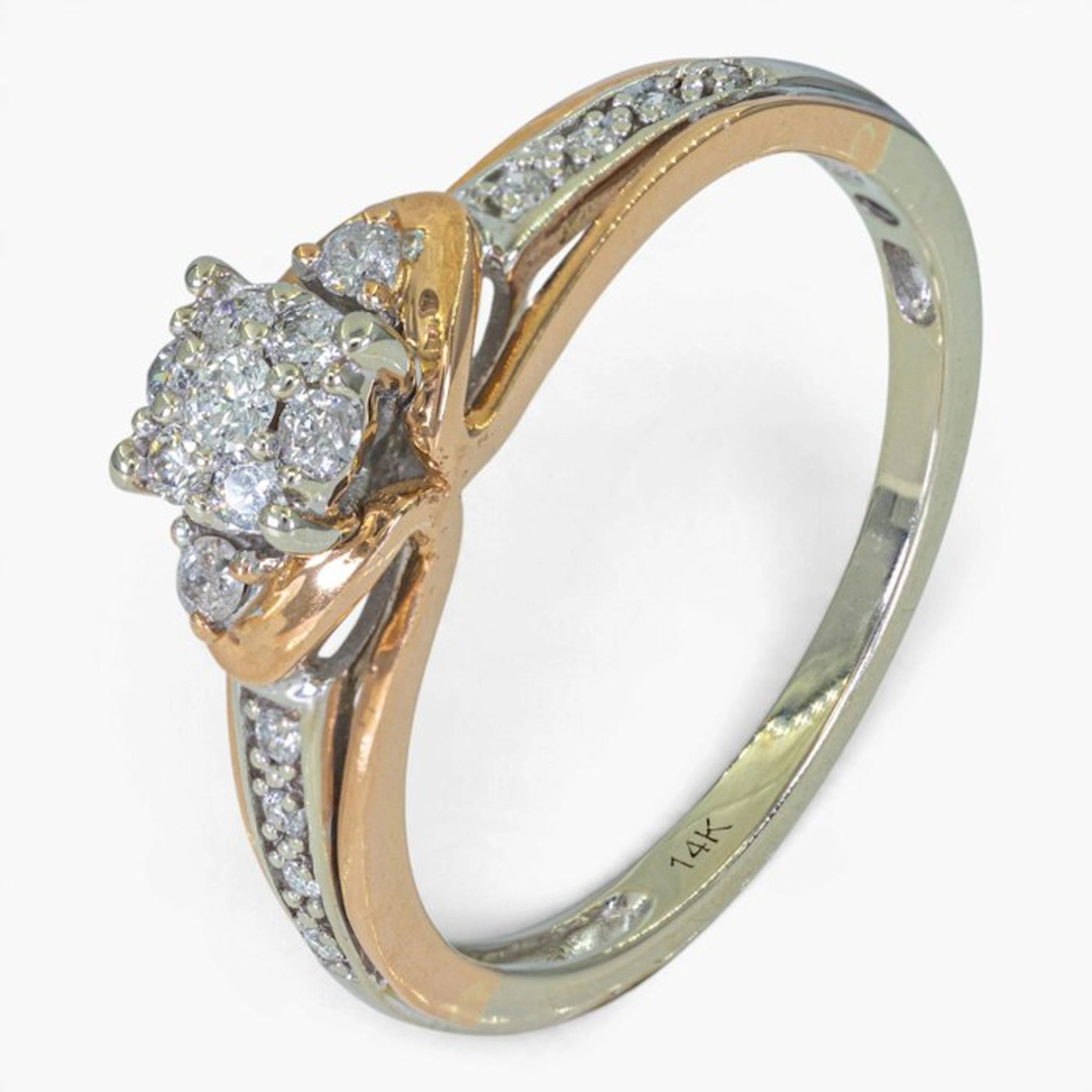 No reserve price - Ring - 14 kt