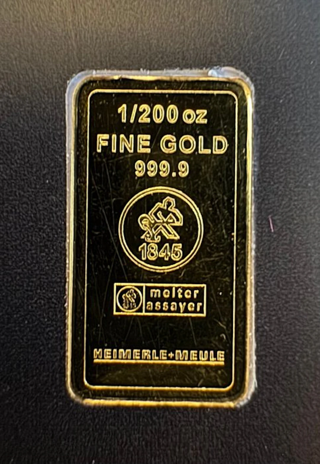 1/200 Troy Ounce - Gold .999 - Heimerle + Meule