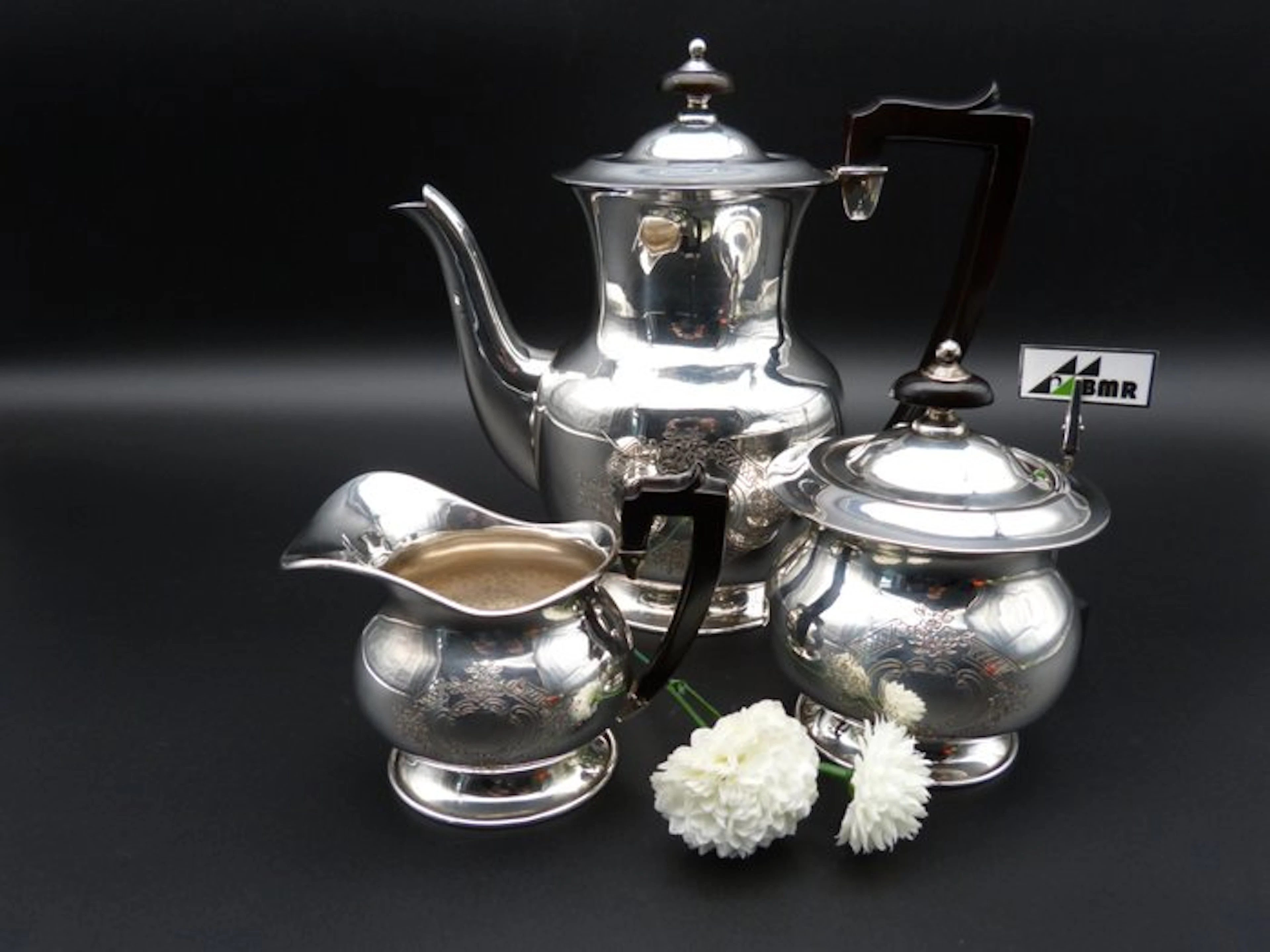 Messulam - Coffee and tea service (3) - .800 silver - Italian