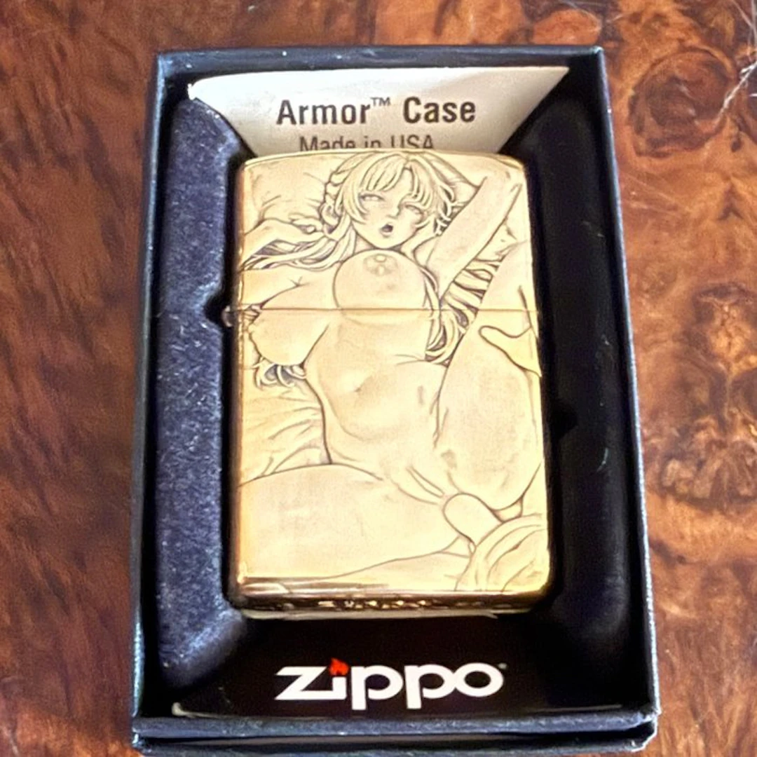 Zippo - Armor hentai anime NSFW a dos caras - Lighter - Brass, Steel