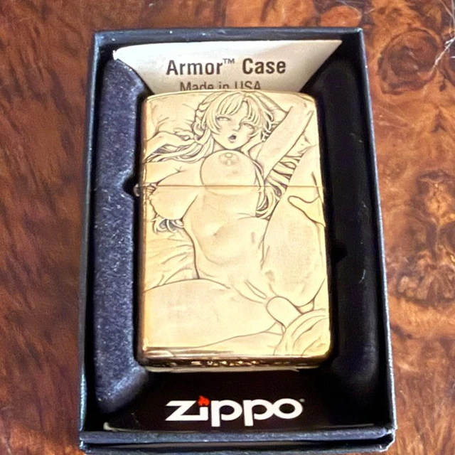 Zippo - Armor hentai anime NSFW a dos caras - Lighter - Brass, Steel