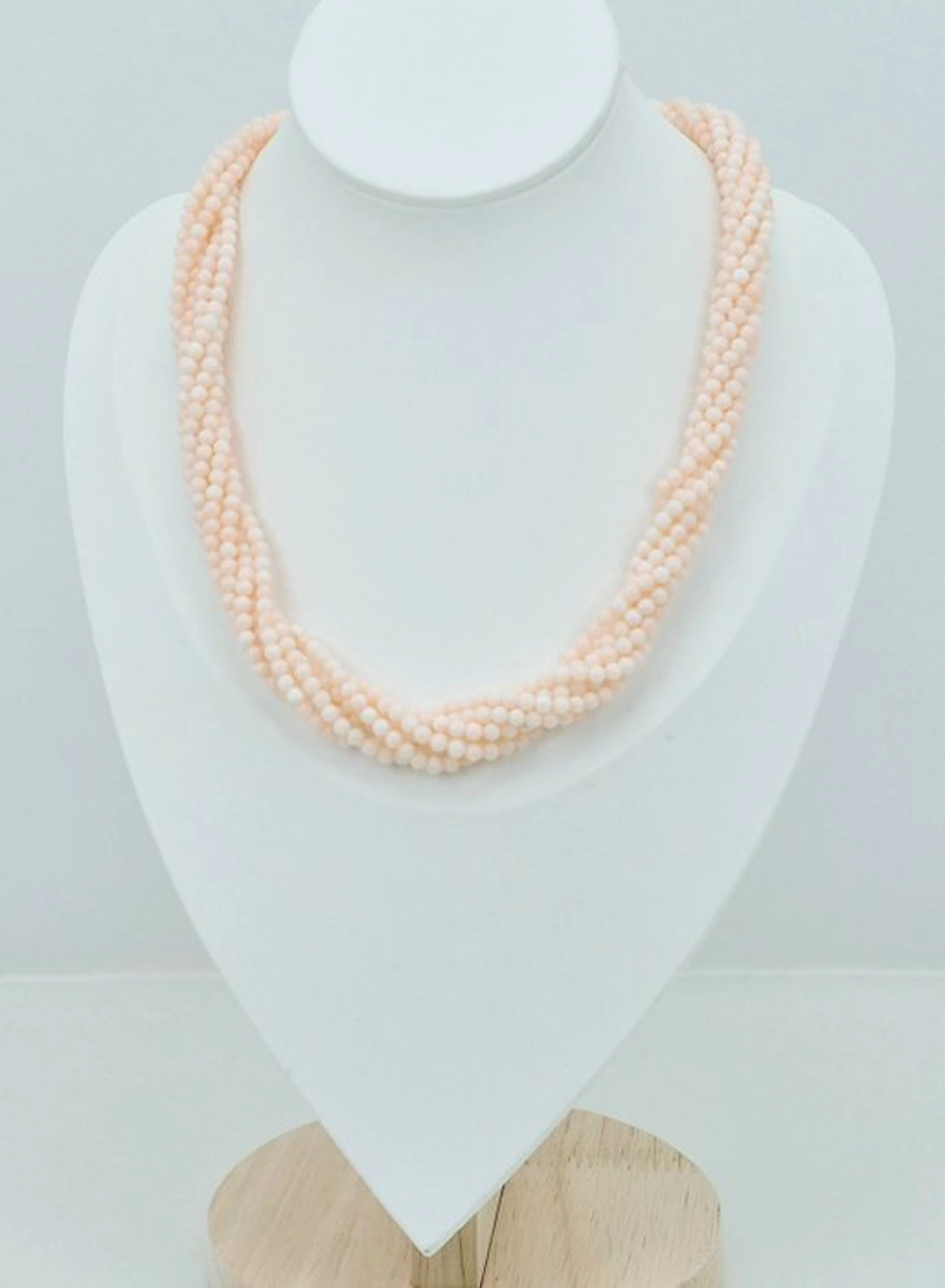 Coral - Silver, Gold-plated - Necklace - PINK CORAL