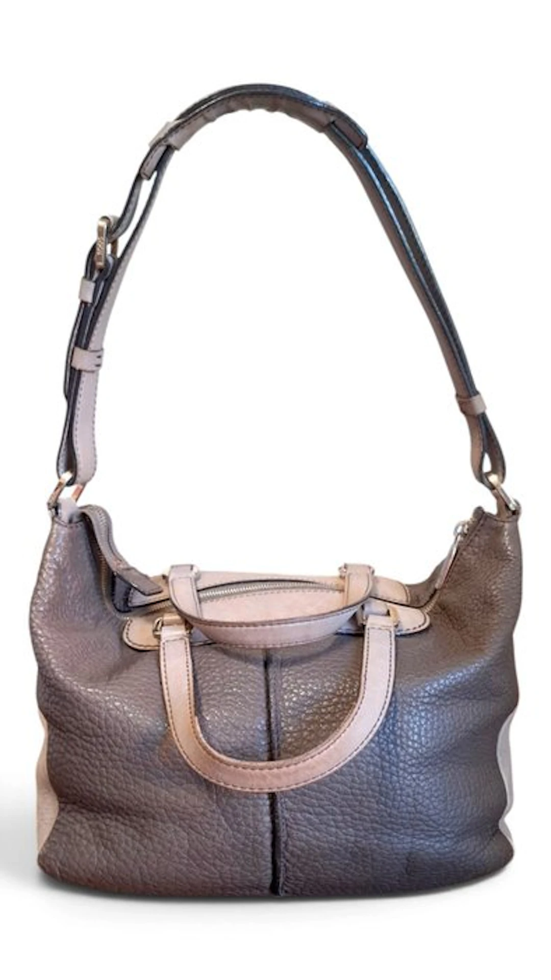 TOD'S - MIKY Bag Hobo/Bauletto - Pelle Martellata...