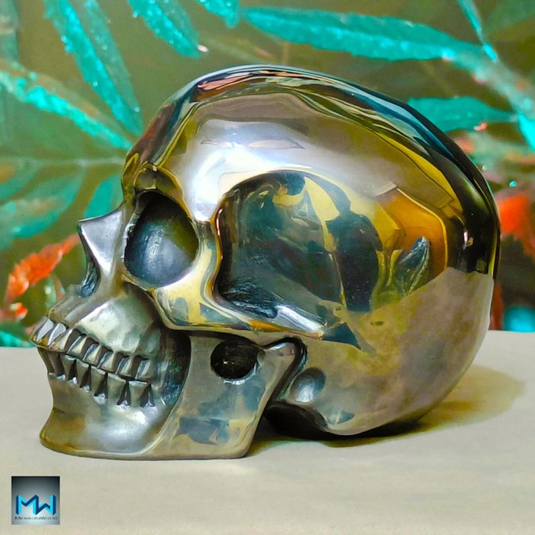 Extraordinary Handmade Human Skull Carving in Tera-Herz...