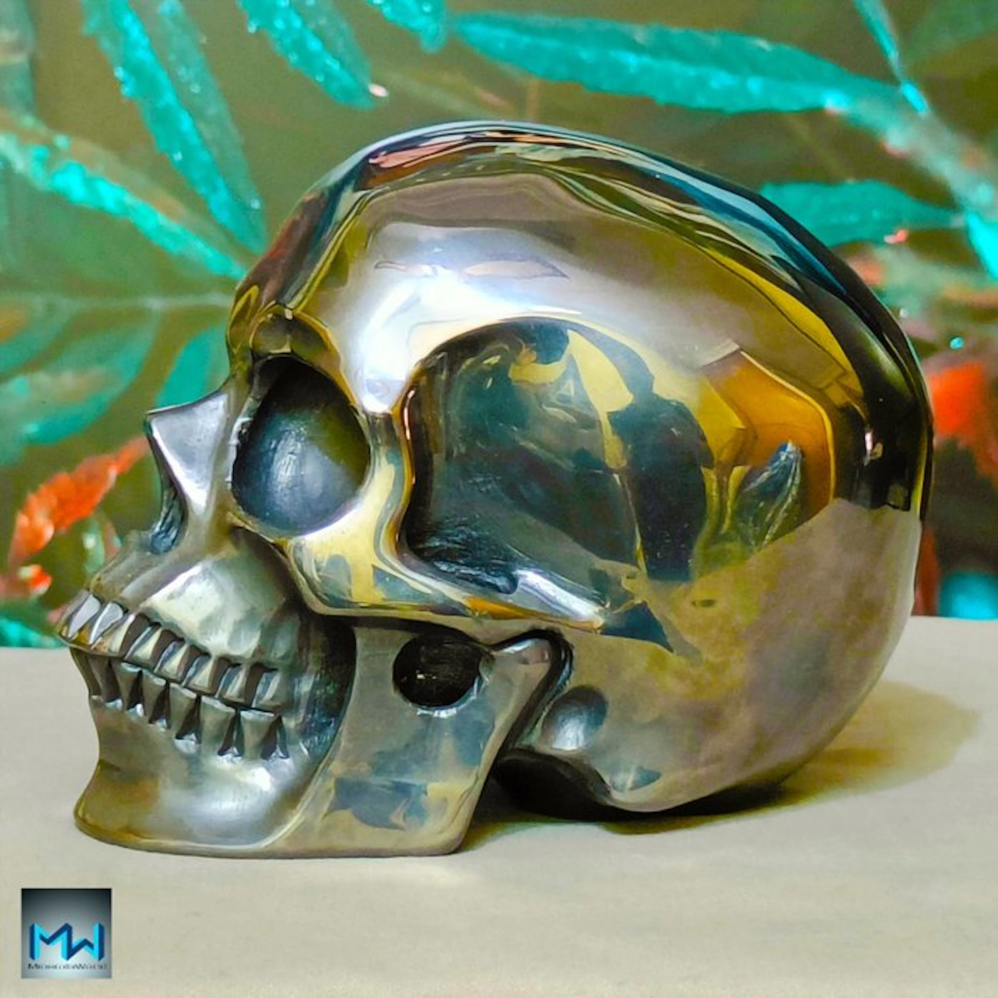 Extraordinary Handmade Human Skull Carving in Tera-Herz...
