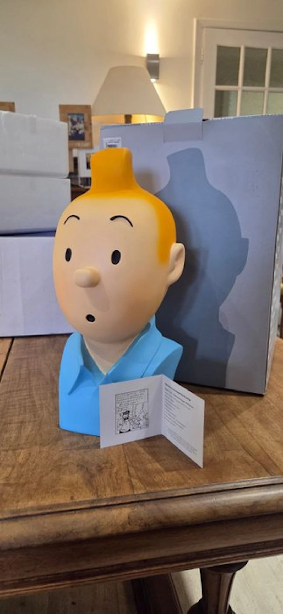 Statuette Moulinsart 46968 - Buste Tintin - Collection images mythiques
