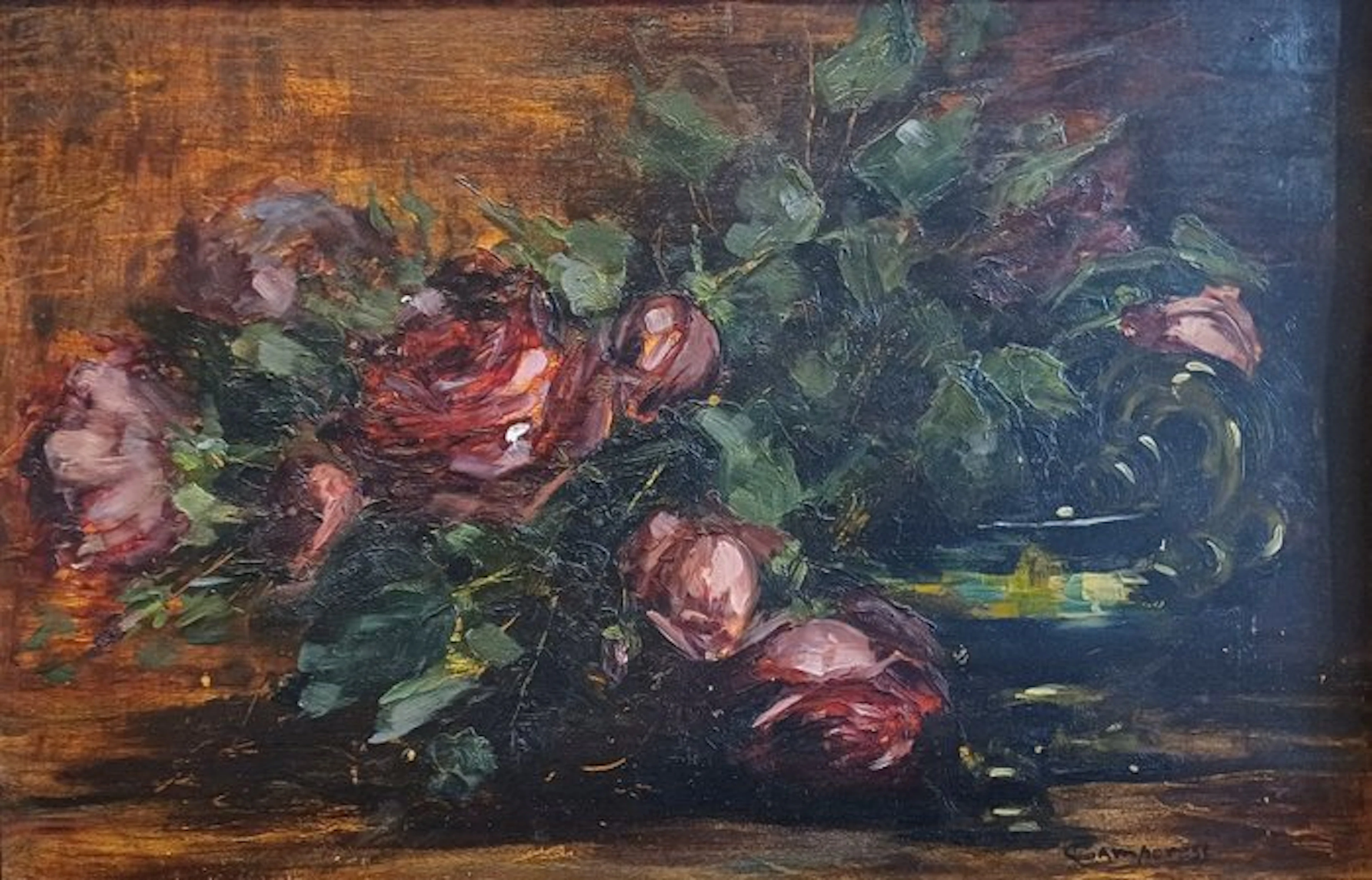 Mario Camporesi (1899-1980) - Vaso di rose