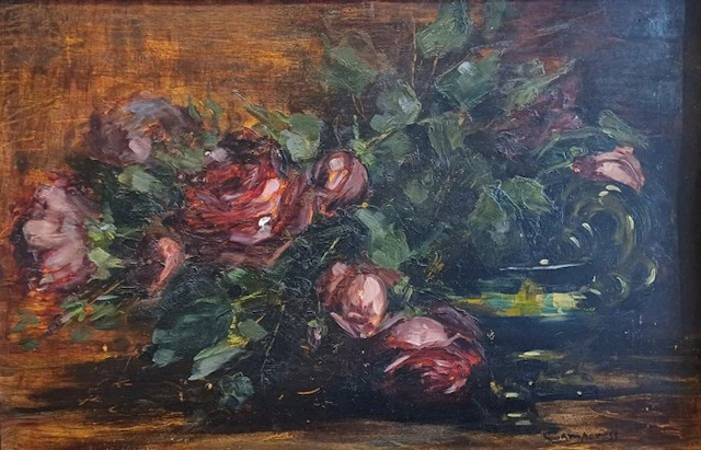 Mario Camporesi (1899-1980) - Vaso di rose