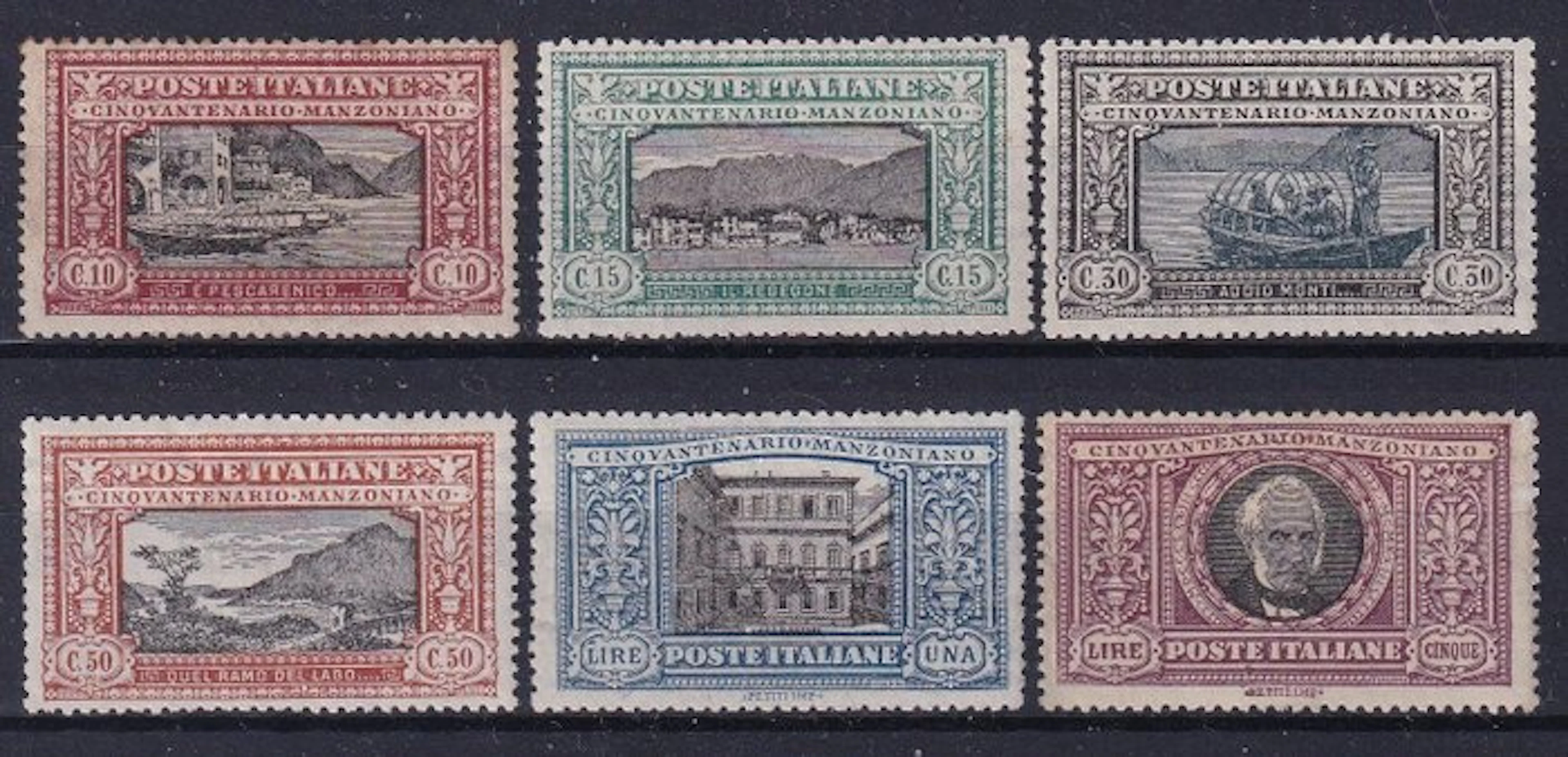 Italy Kingdom 1923/1923 - Kingdom of Italy, Manzoni series 06 New Values MNH