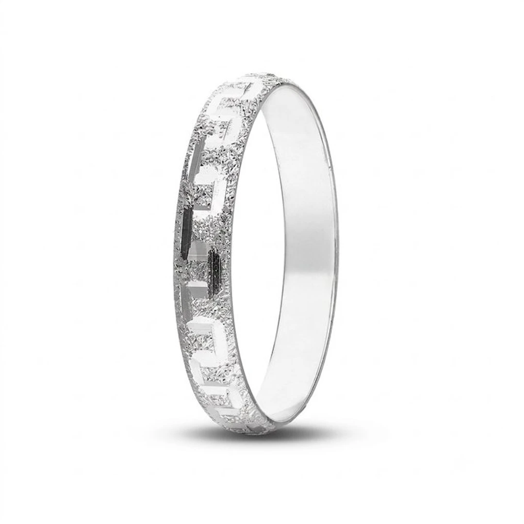 Wedding ring - 18 kt. White gold - 18-karat gold wedding band, 1.70 g