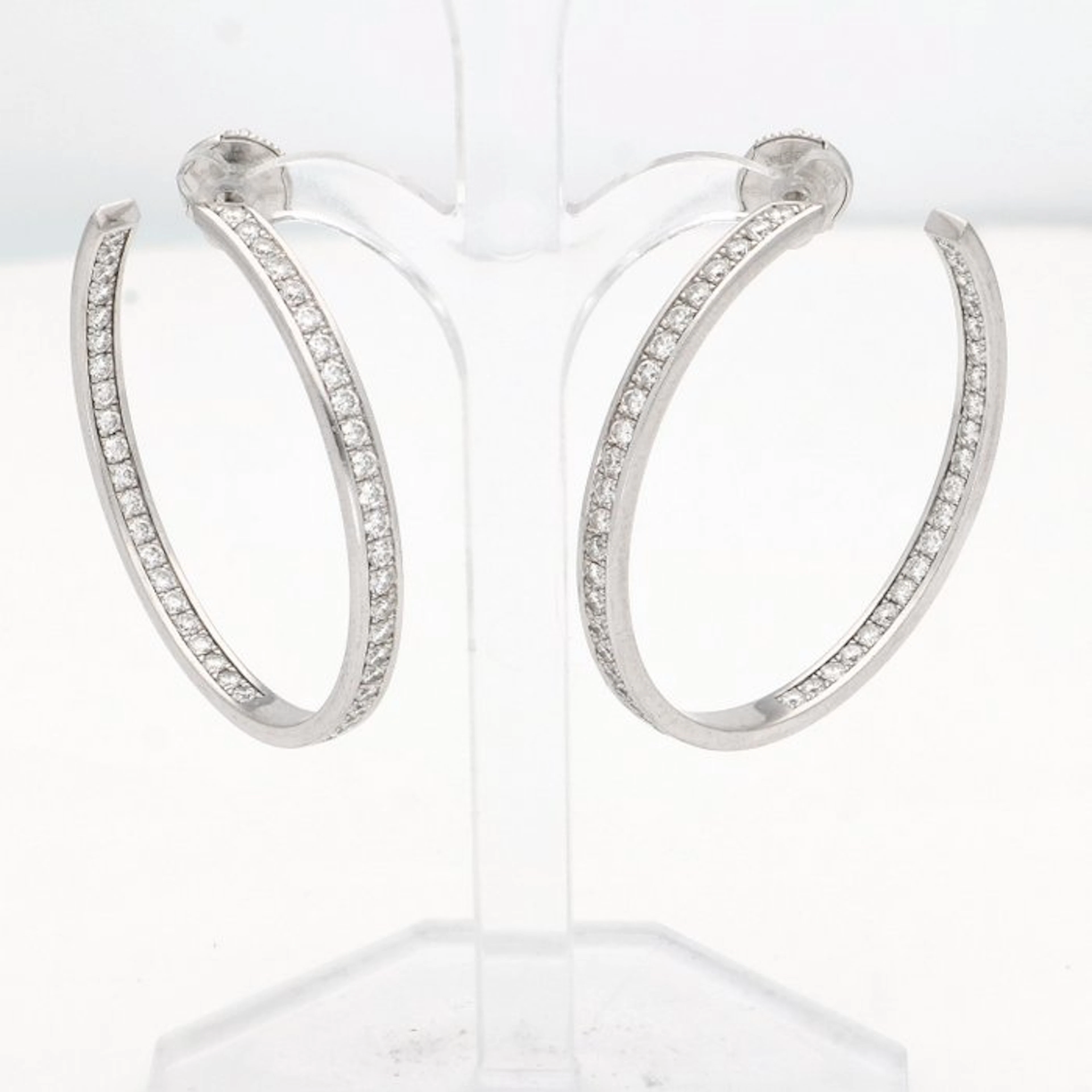 Earrings - 18 kt. White gold Diamond (Natural)