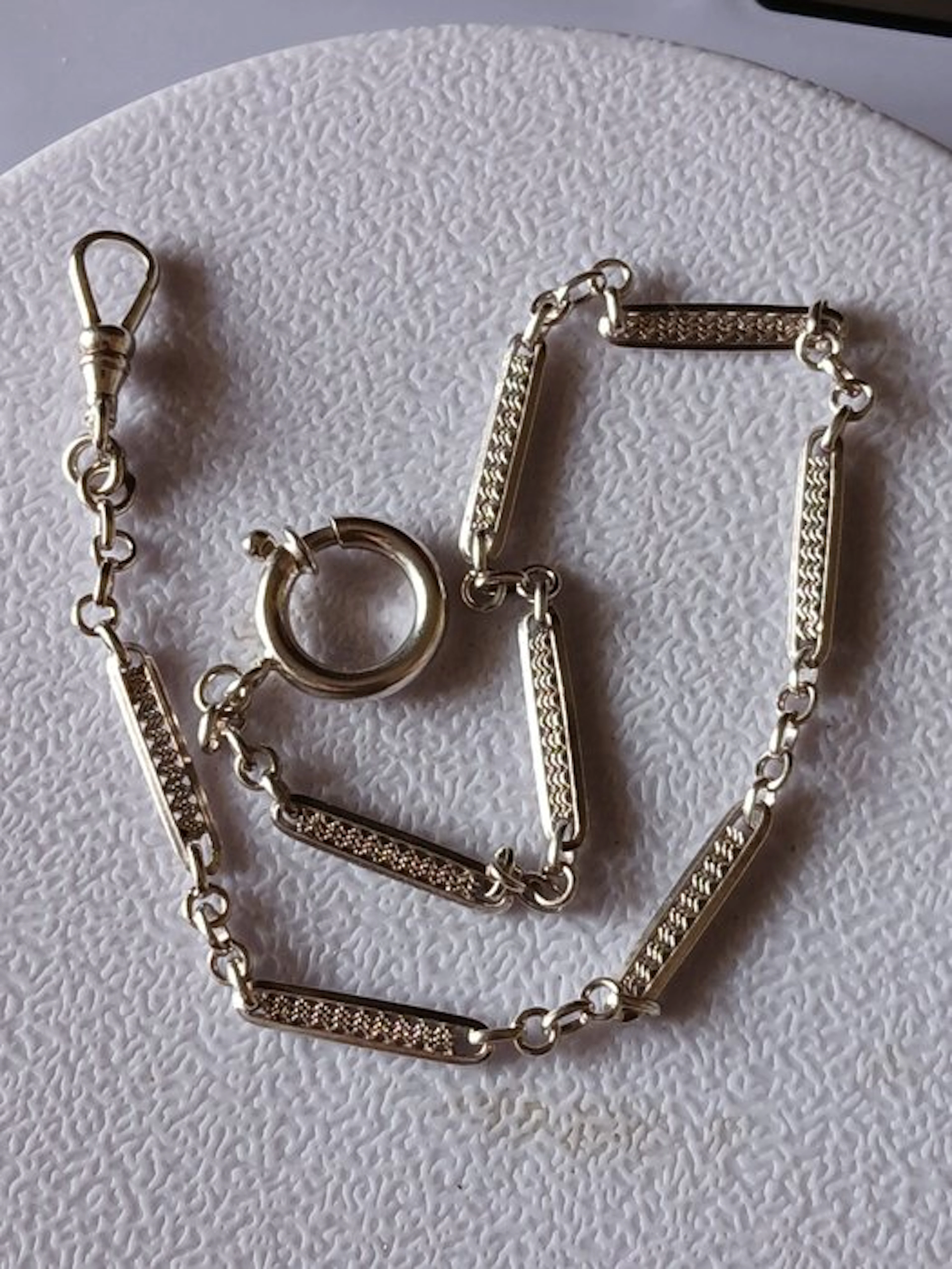 Cadena de plata para reloj de bolsillo - 1900-1949
