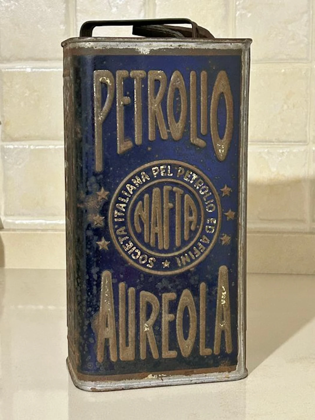SOCIETA' ITALIANA PER PETROLIO ED AFFINI - oil can - Oil...