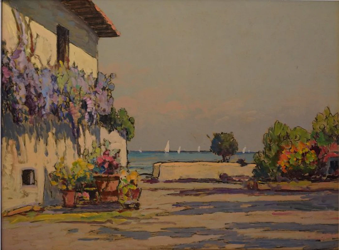Gino Romiti (1881-1967), Attrib. - Marina toscana