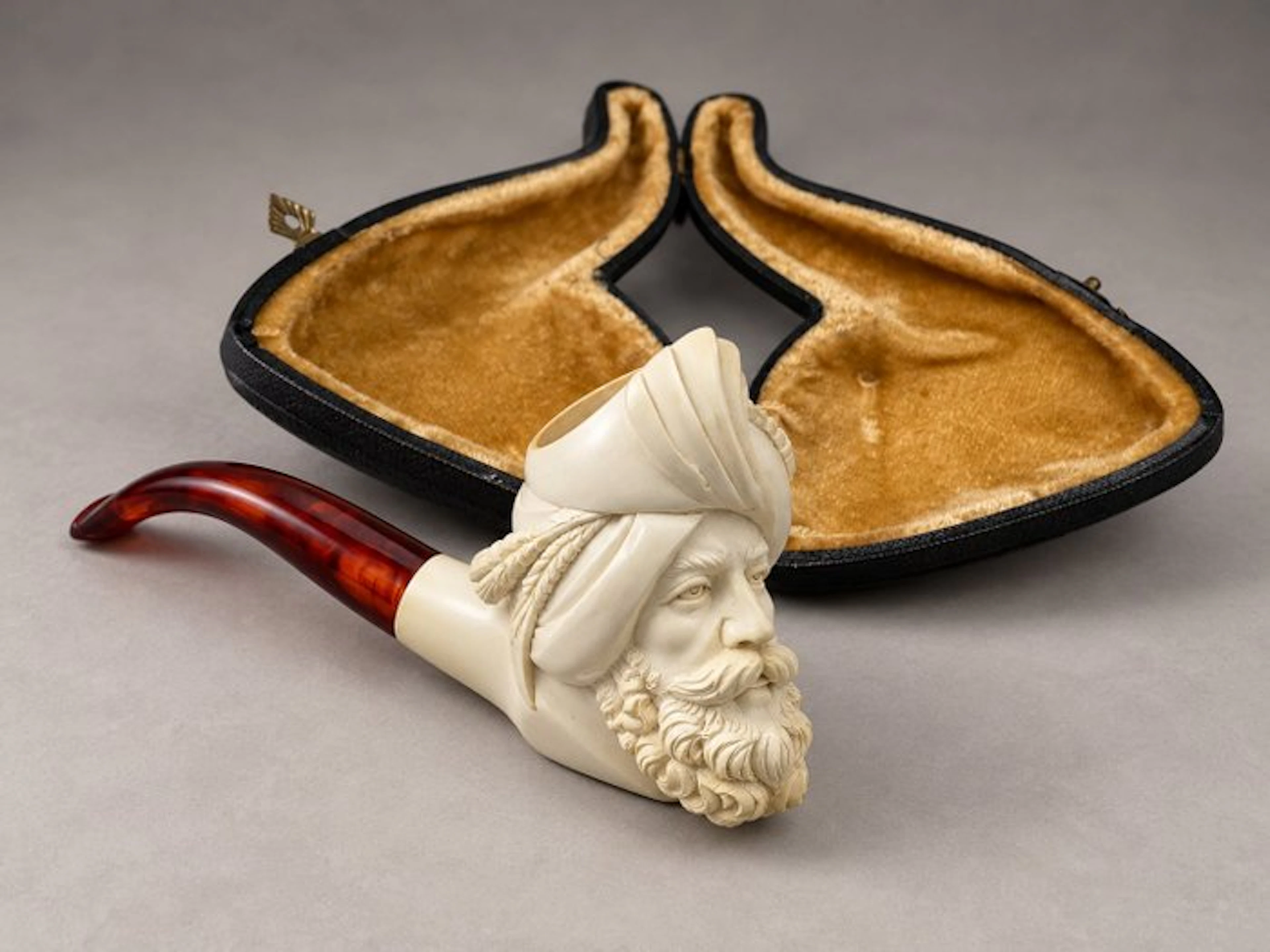 gesneden meerschuim pijp - No reserve price - Meerschaum...