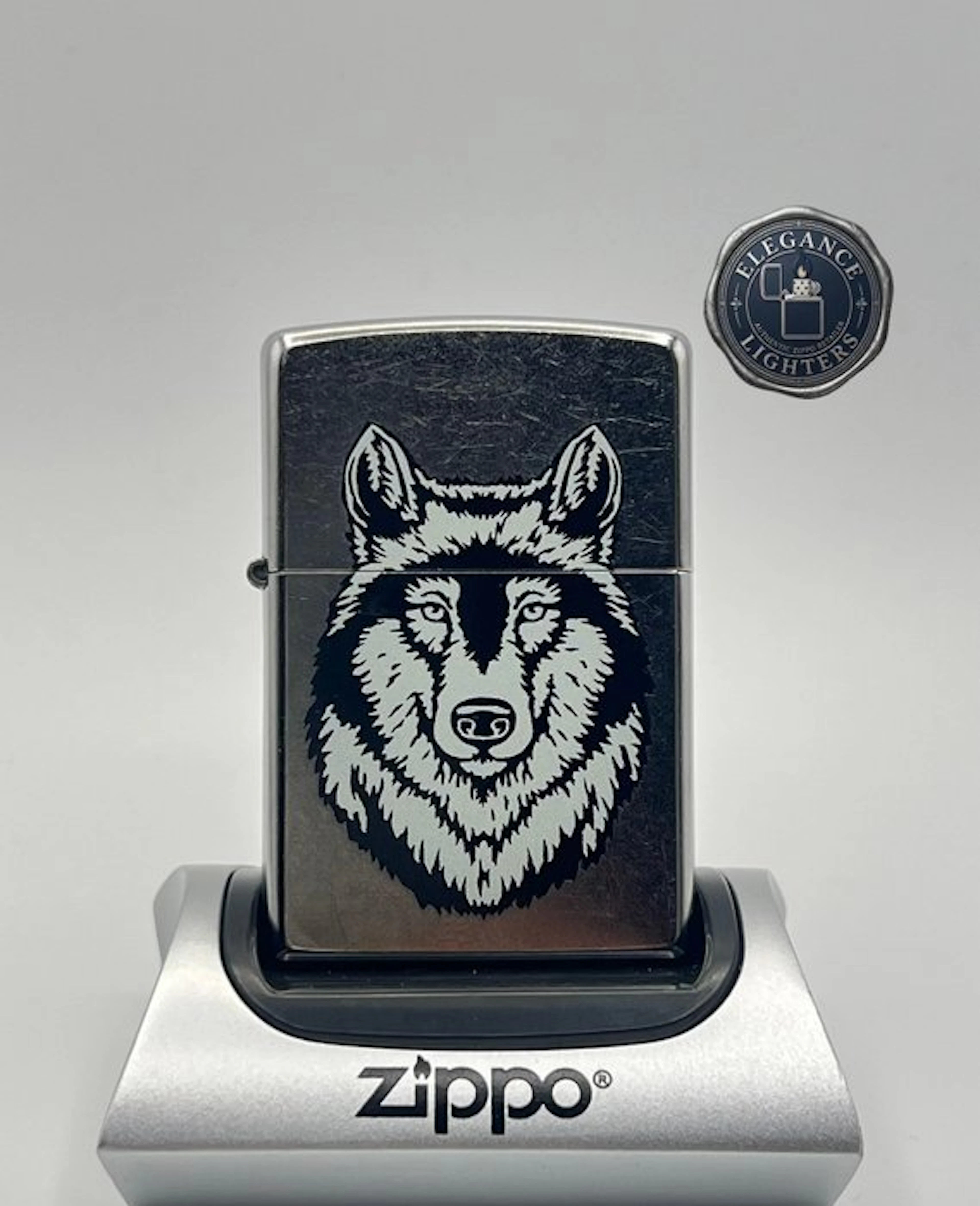 Zippo, No Reserve Price - Wolf Head (2015) - Unfired NOS...