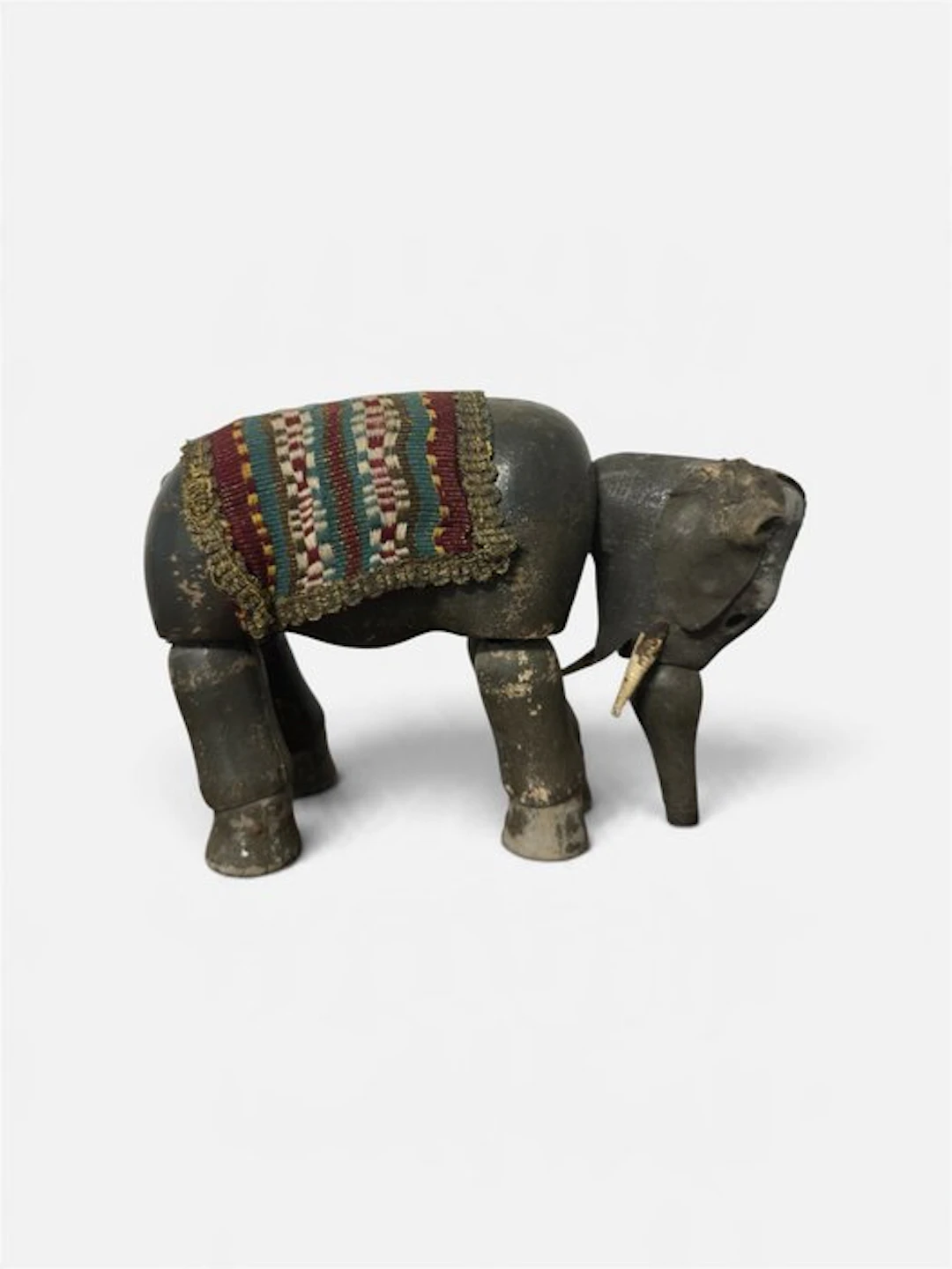 SCHOENHUT - Toy Elefante Articolato "Humpty Dumpty Circus" - 1910-1920 - U.S.