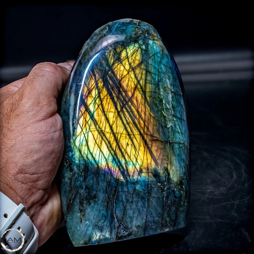 Natural First Quality Labradorite Polished- 1345.41 g
