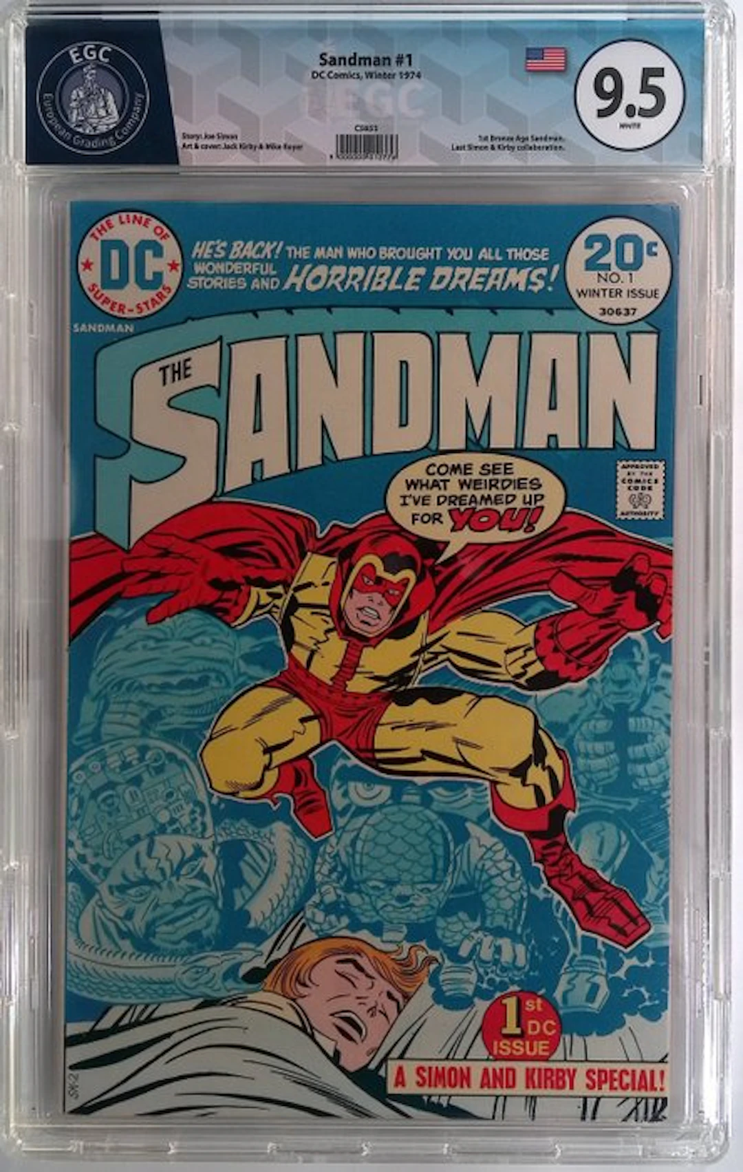 Sandman #1 - EGC 9.5 - 1 Graded comic - First edition - 1974