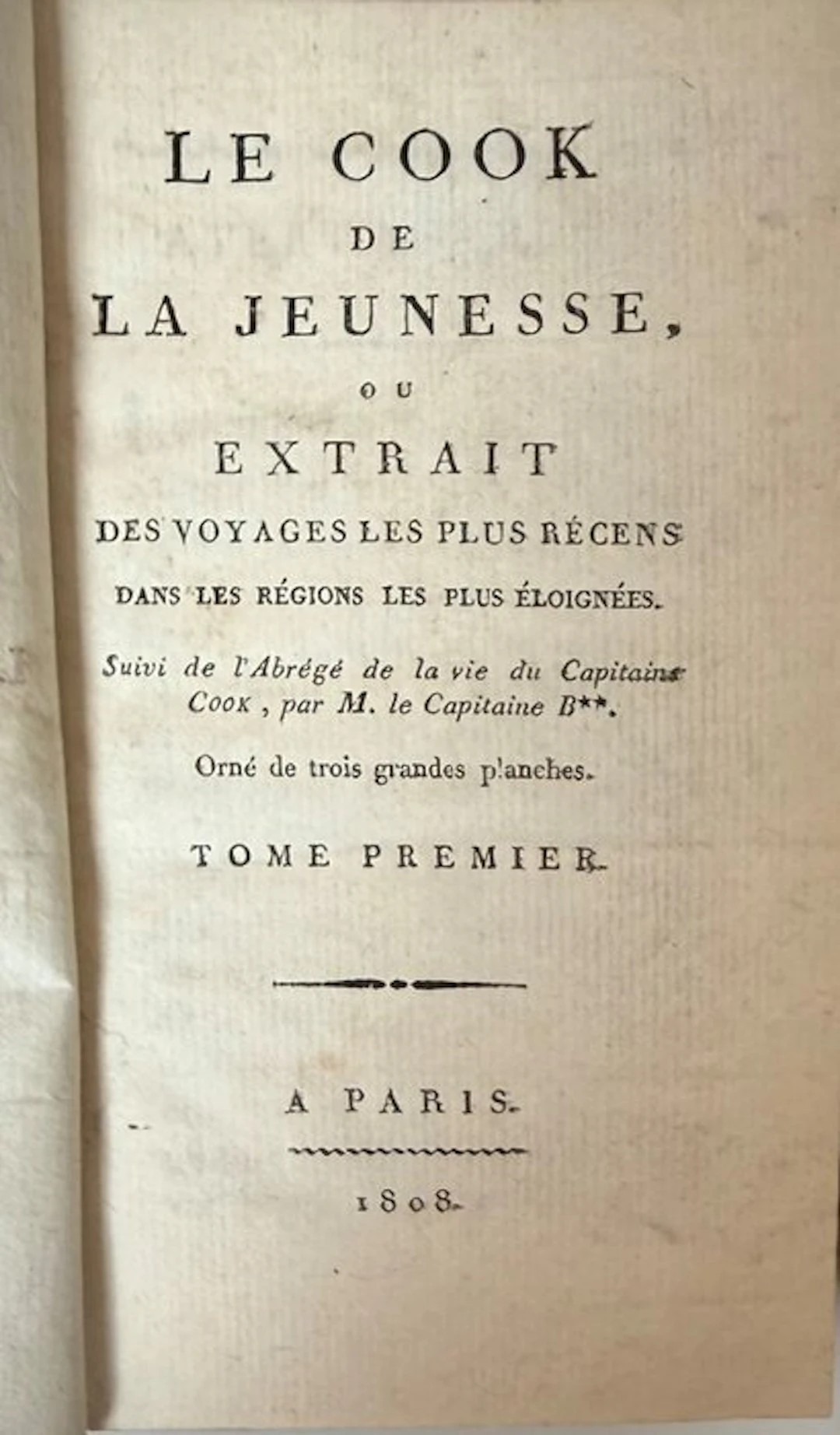 Anonyme, Capitaine B** - Le Cook De La Jeunesse