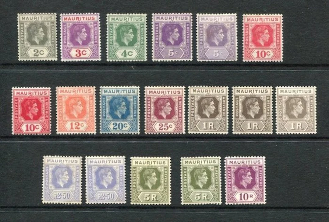 British Commonwealth - Mauritius 1938/1953 - George VI...