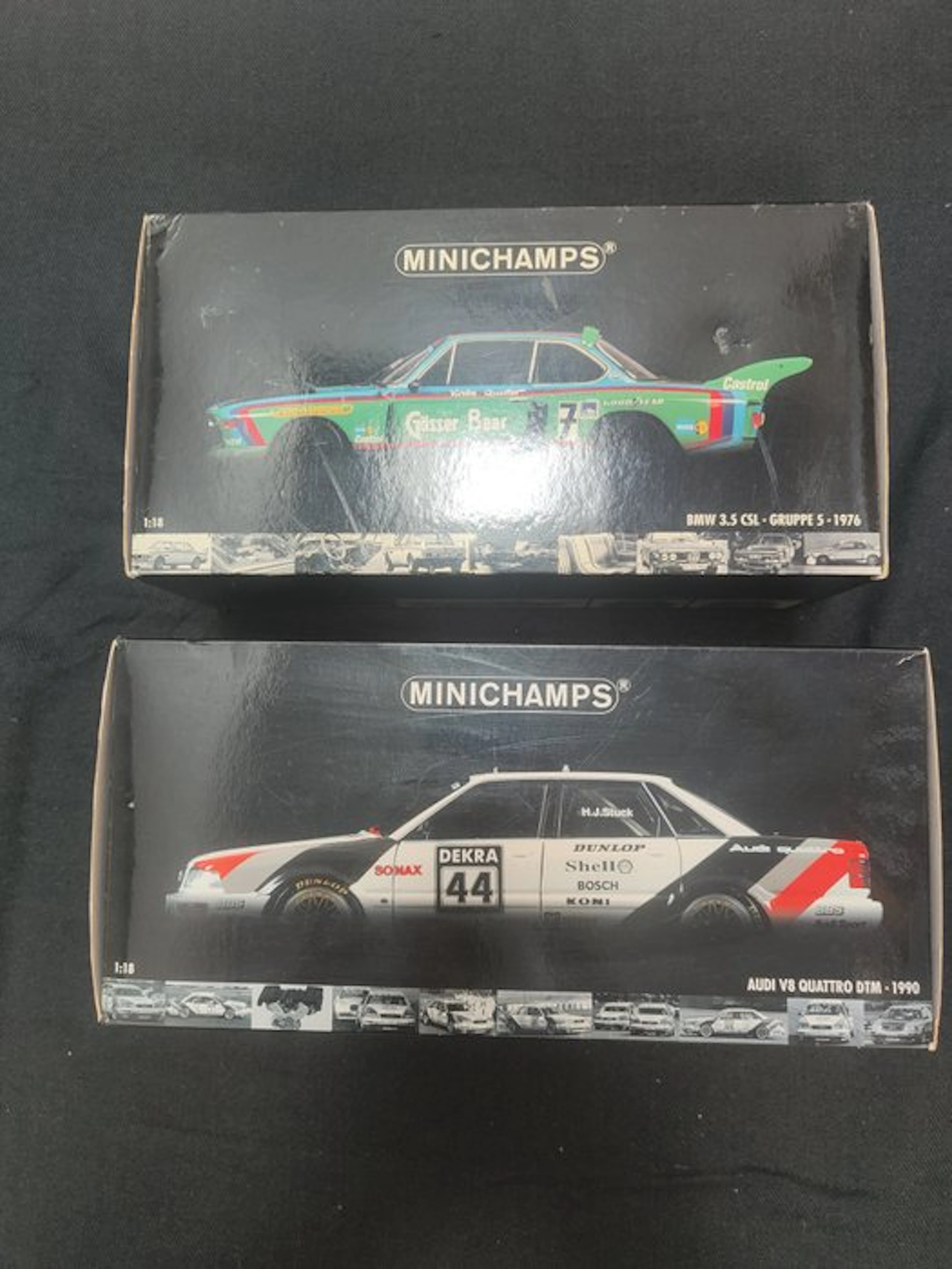 MiniChamps 1:18 - Model car (2) - BMW 3.5 CSL - Gruppe 5...