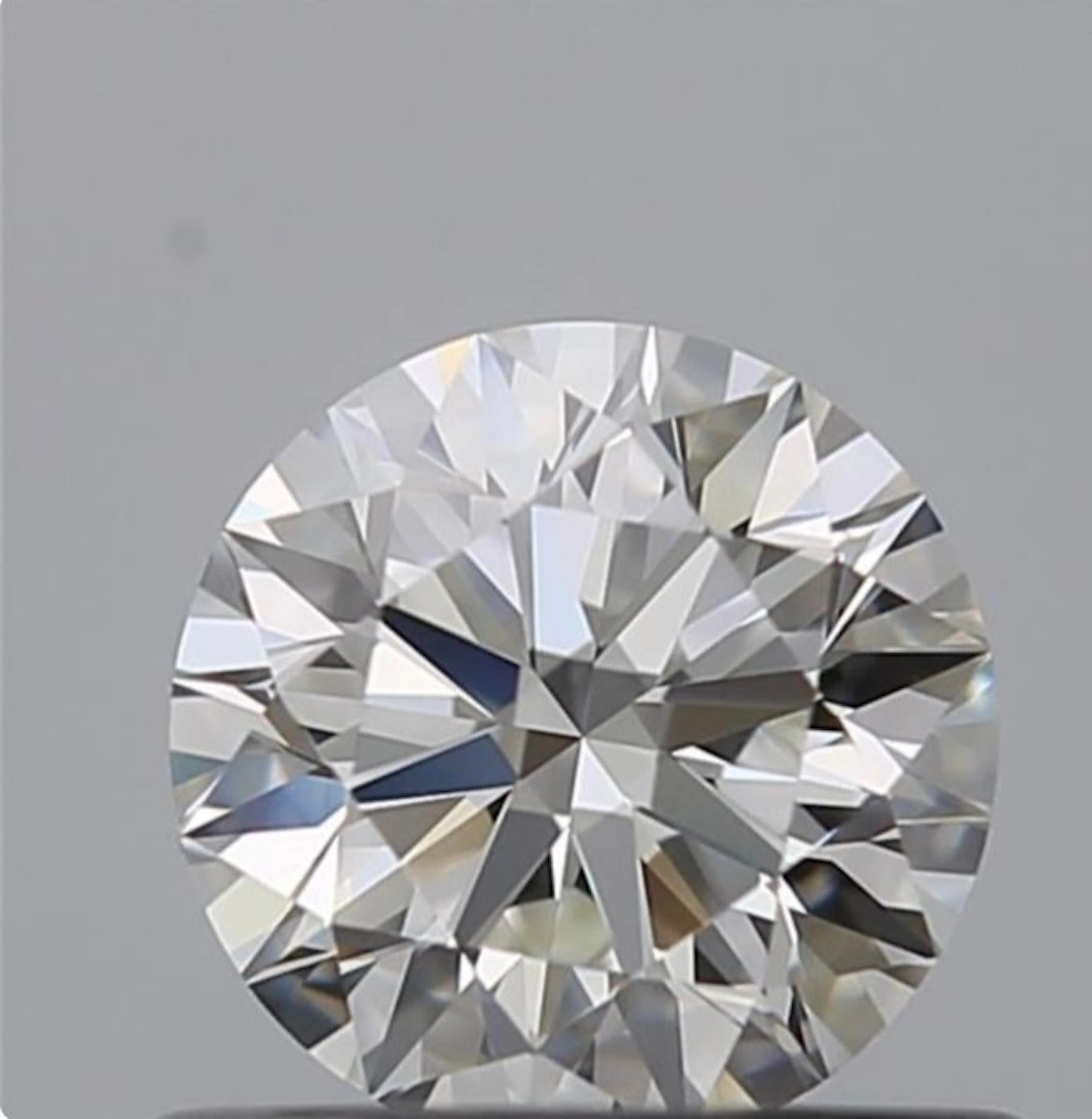 1 pcs Diamond (Natural) - 0.72 ct - Round - H - VVS2...