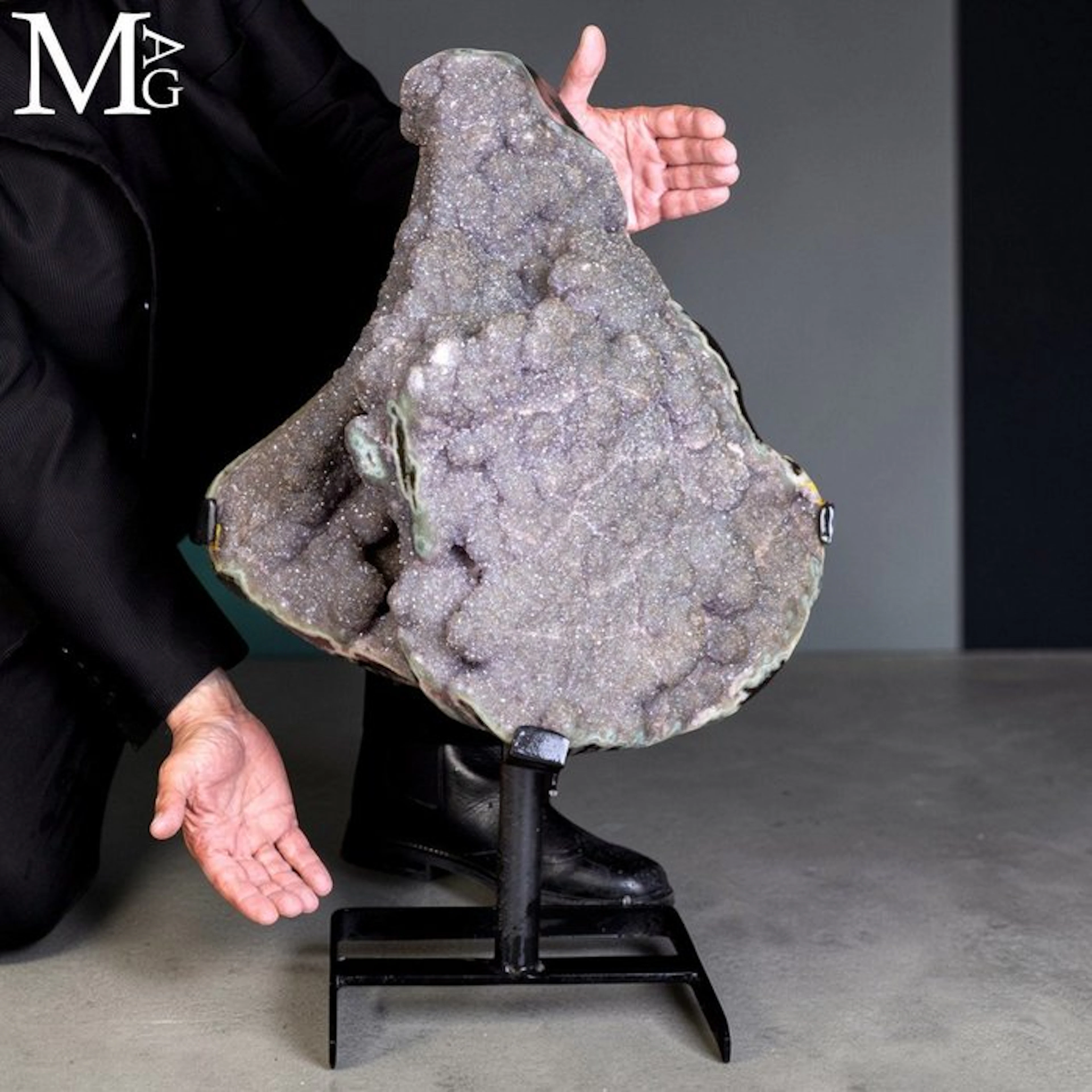 Extraordinary Grey Amethyst Geode - Really Unique Mineral...
