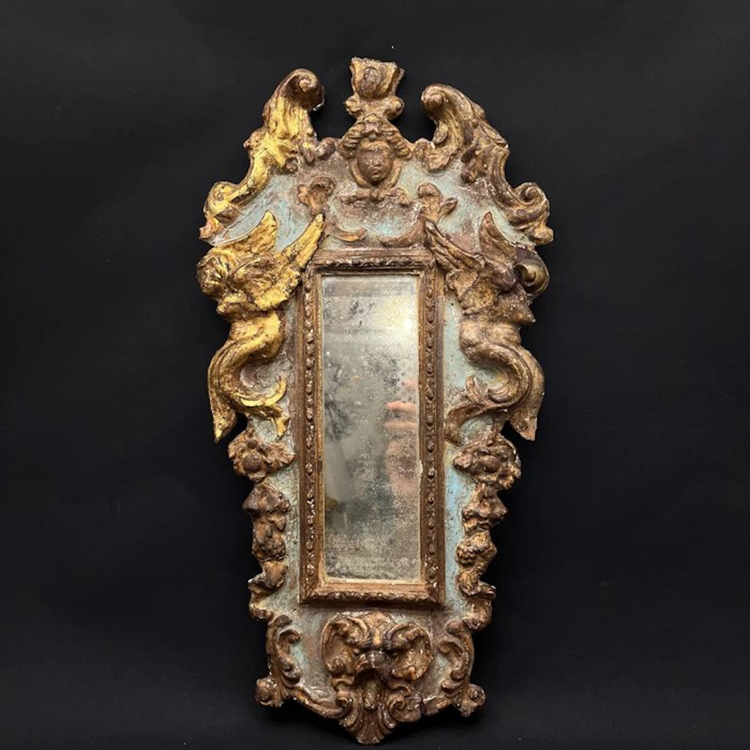 Wall mirror - Wood - Vintage mirror