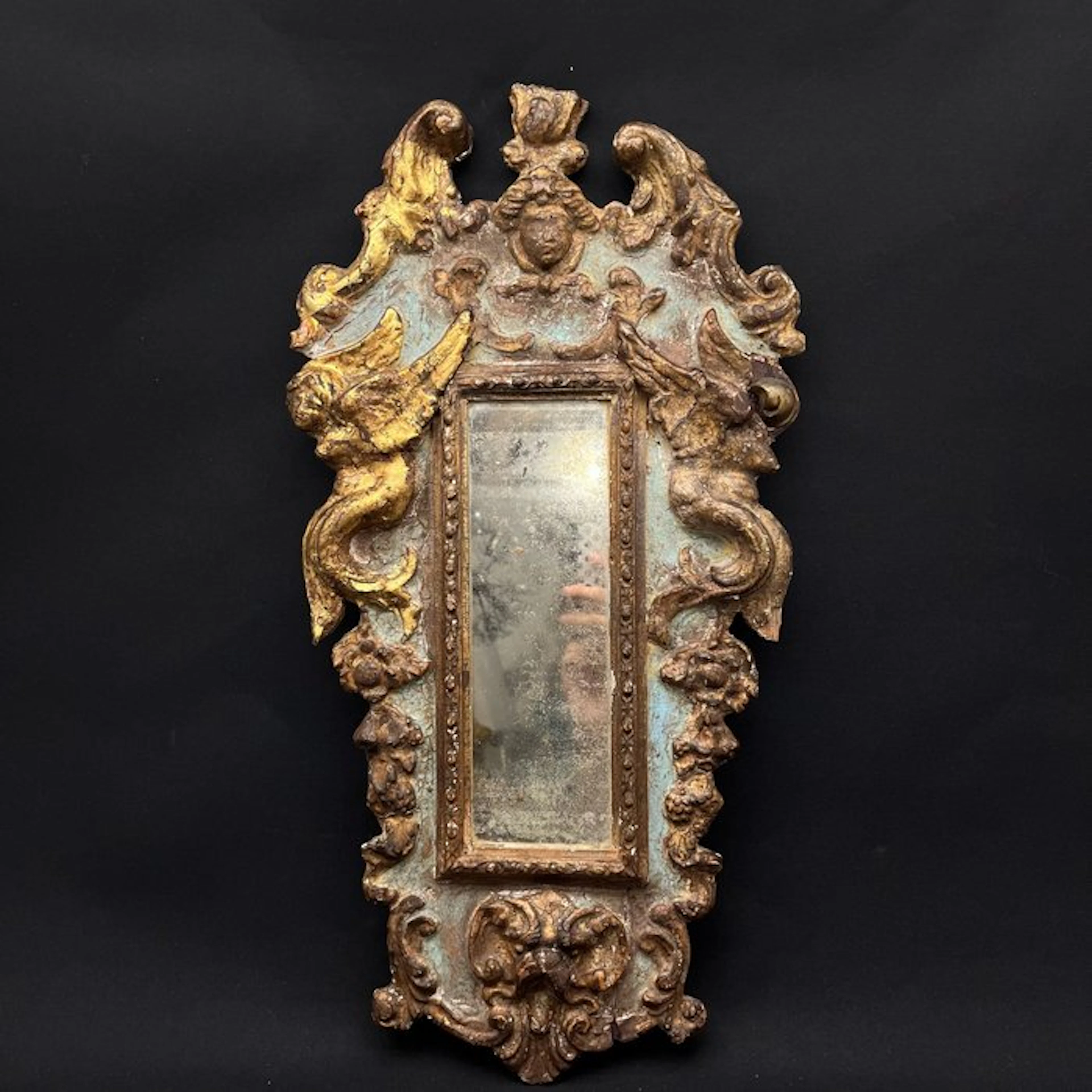 Wall mirror - Wood - Vintage mirror