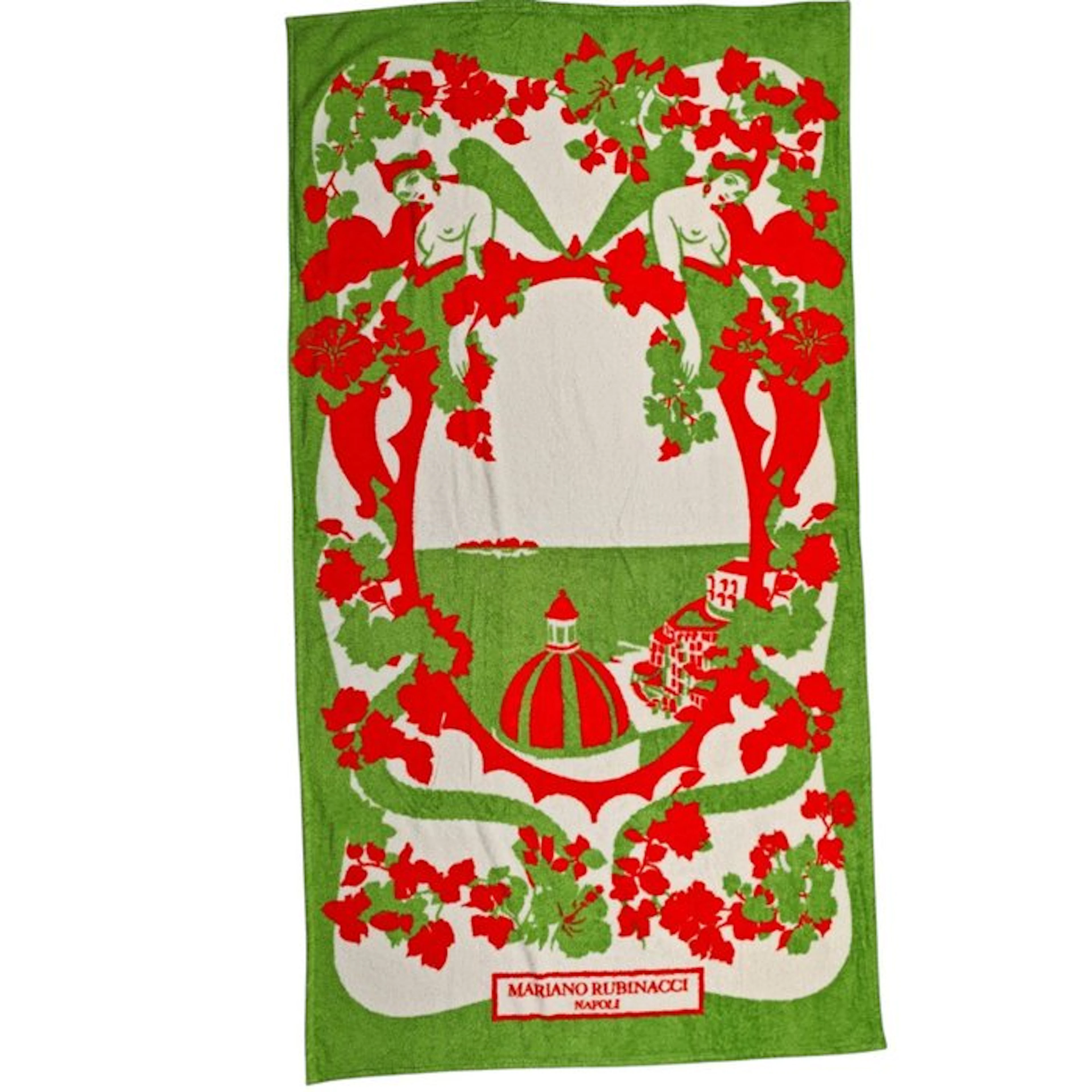 RUBINACCI NAPOLI "Sirenuse" Beach Towel 100x180 cm Cotton...