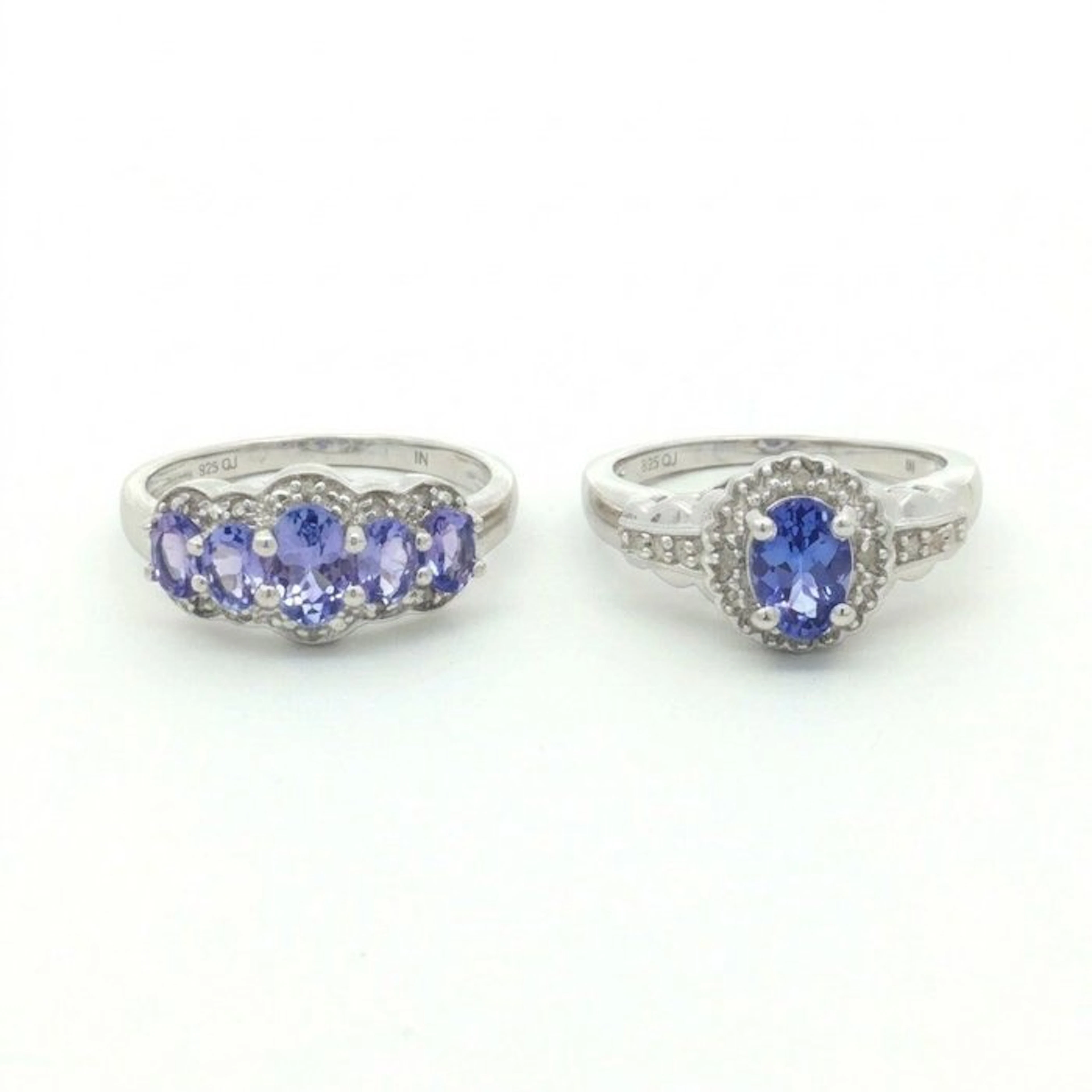 No reserve price - 2 piece jewellery set Silver - 1.87ct